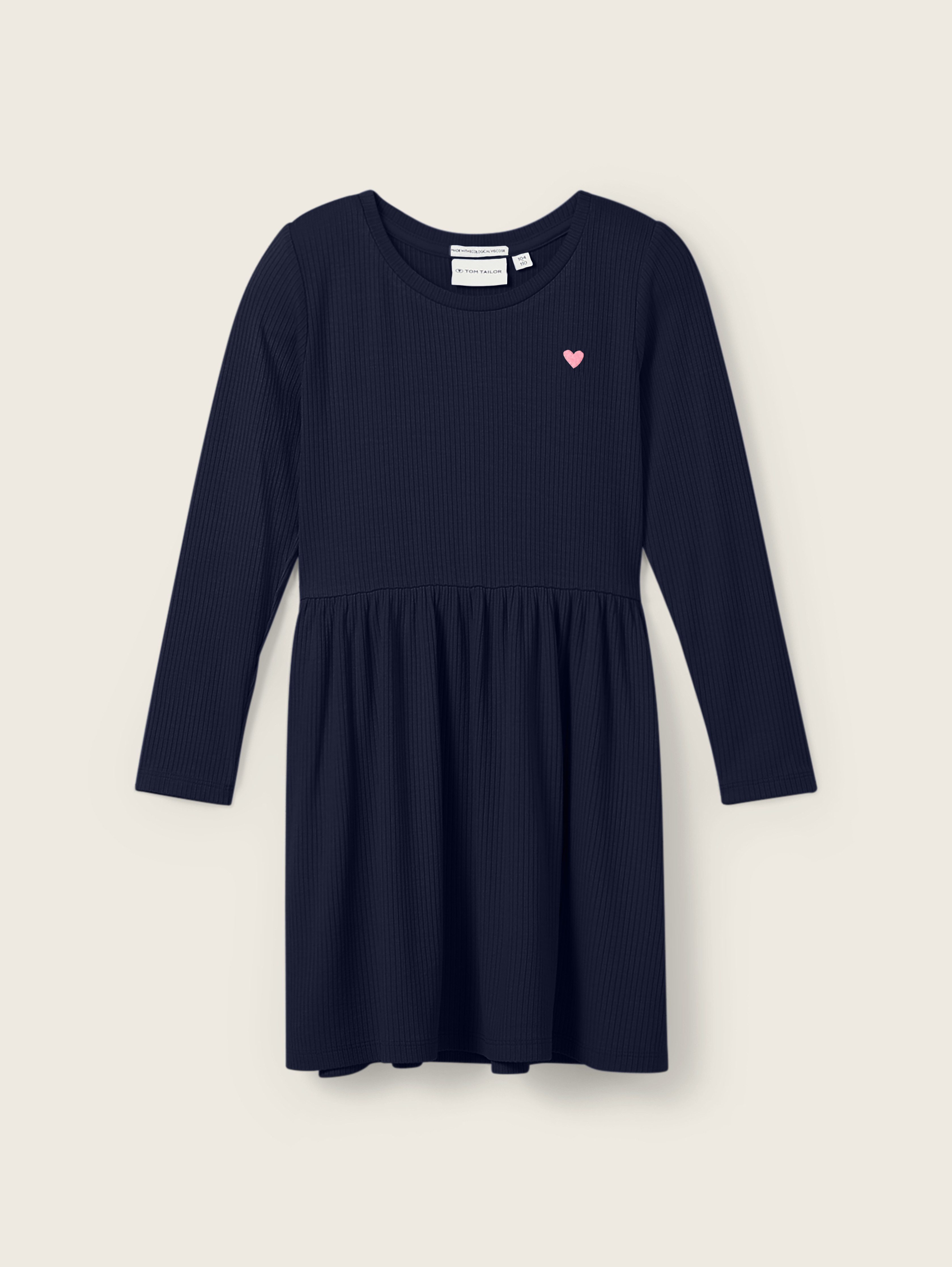 TOM TAILOR Midikleid in Ripp-Optik, mit Stretch