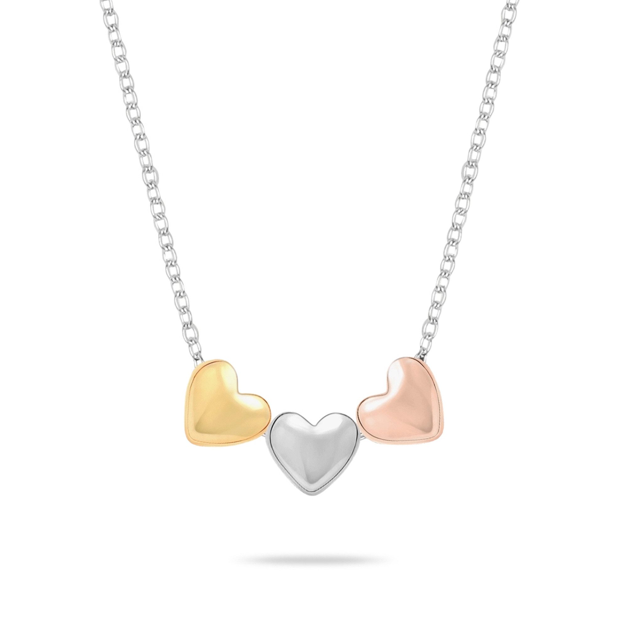 s.Oliver Kette mit Anhänger Tricolor Hearts, Herz