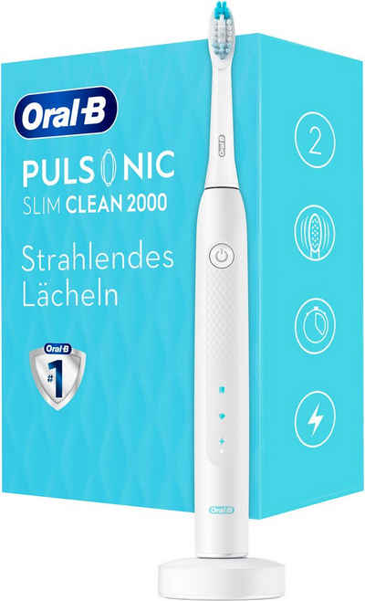 Oral-B Schallzahnbürste Pulsonic Slim Clean 2000, Aufsteckbürsten: 1 St.