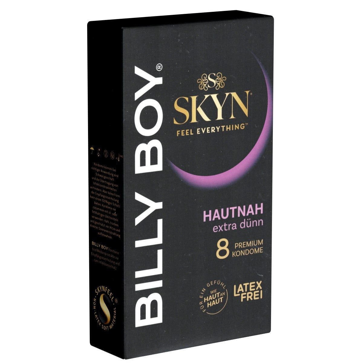 Billy Boy Kondome SKYN Packung mit, 8 St., latexfreie Kondome aus Polyisopren
