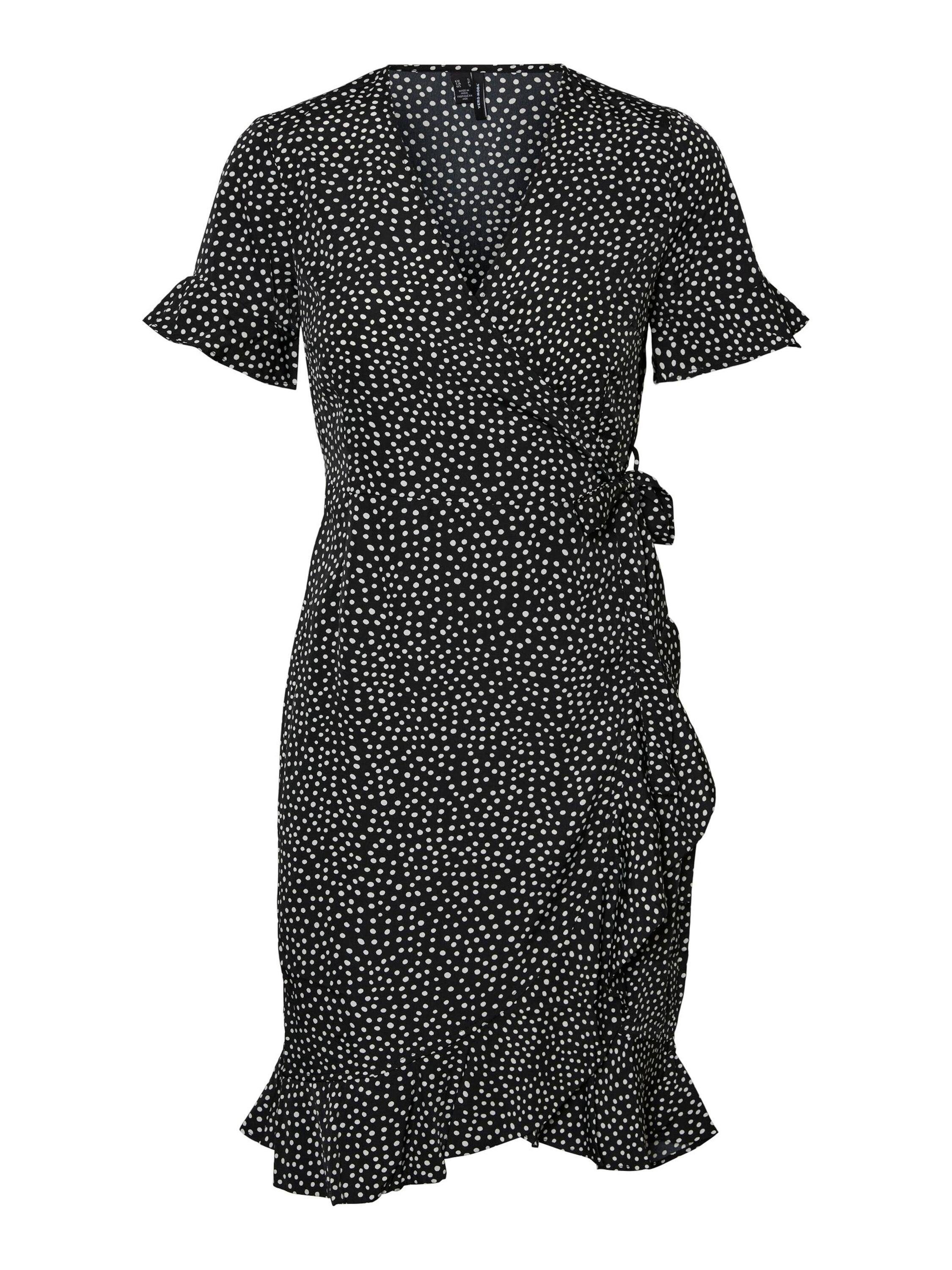 Vero Moda Minikleid Henna (1-tlg) Wickel-Design, Rüschen, Volant, Drapiert/gerafft