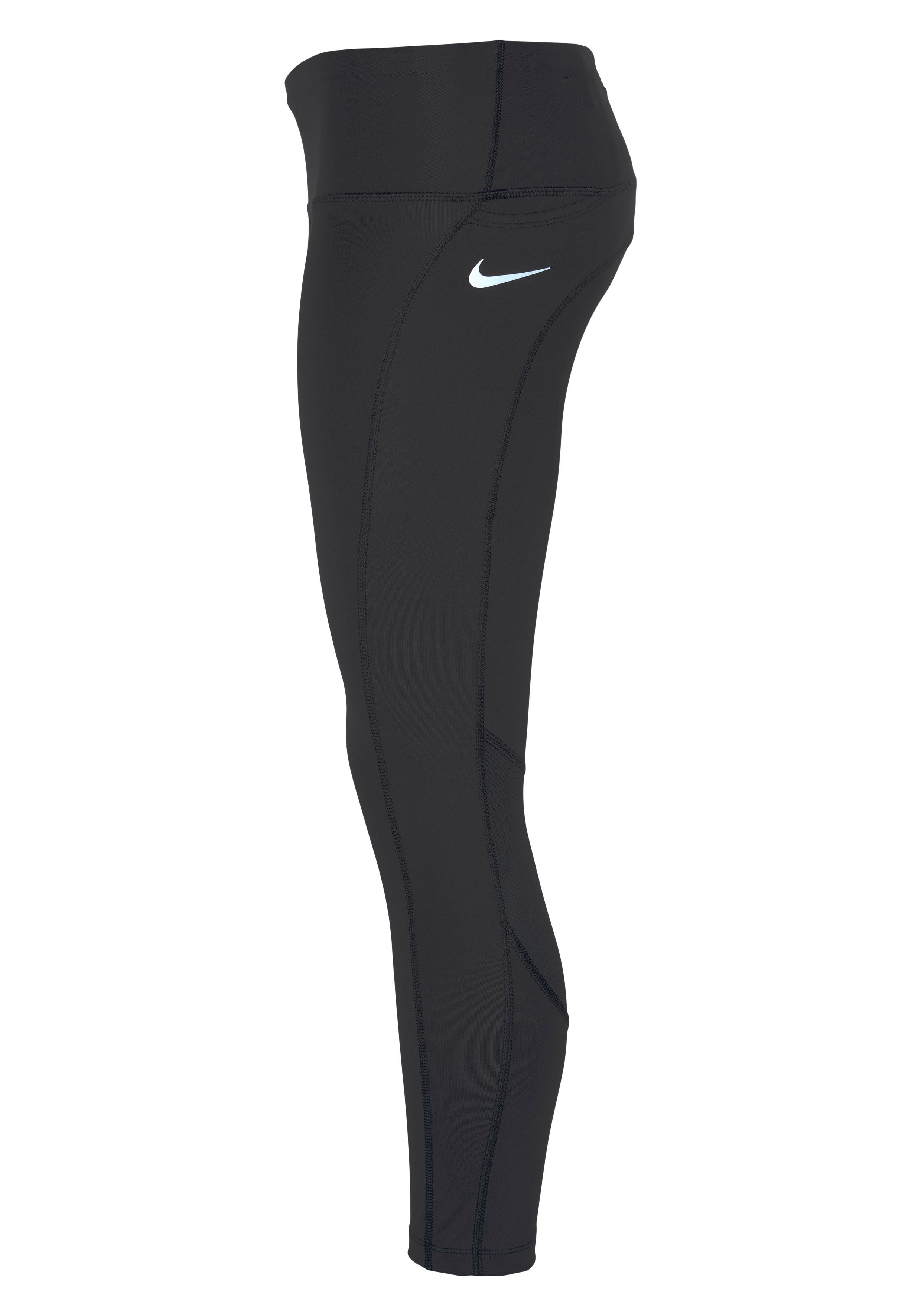 Fast Nike Mid-Rise Leggings Running Lauftights Crop Dri-FIT Women's