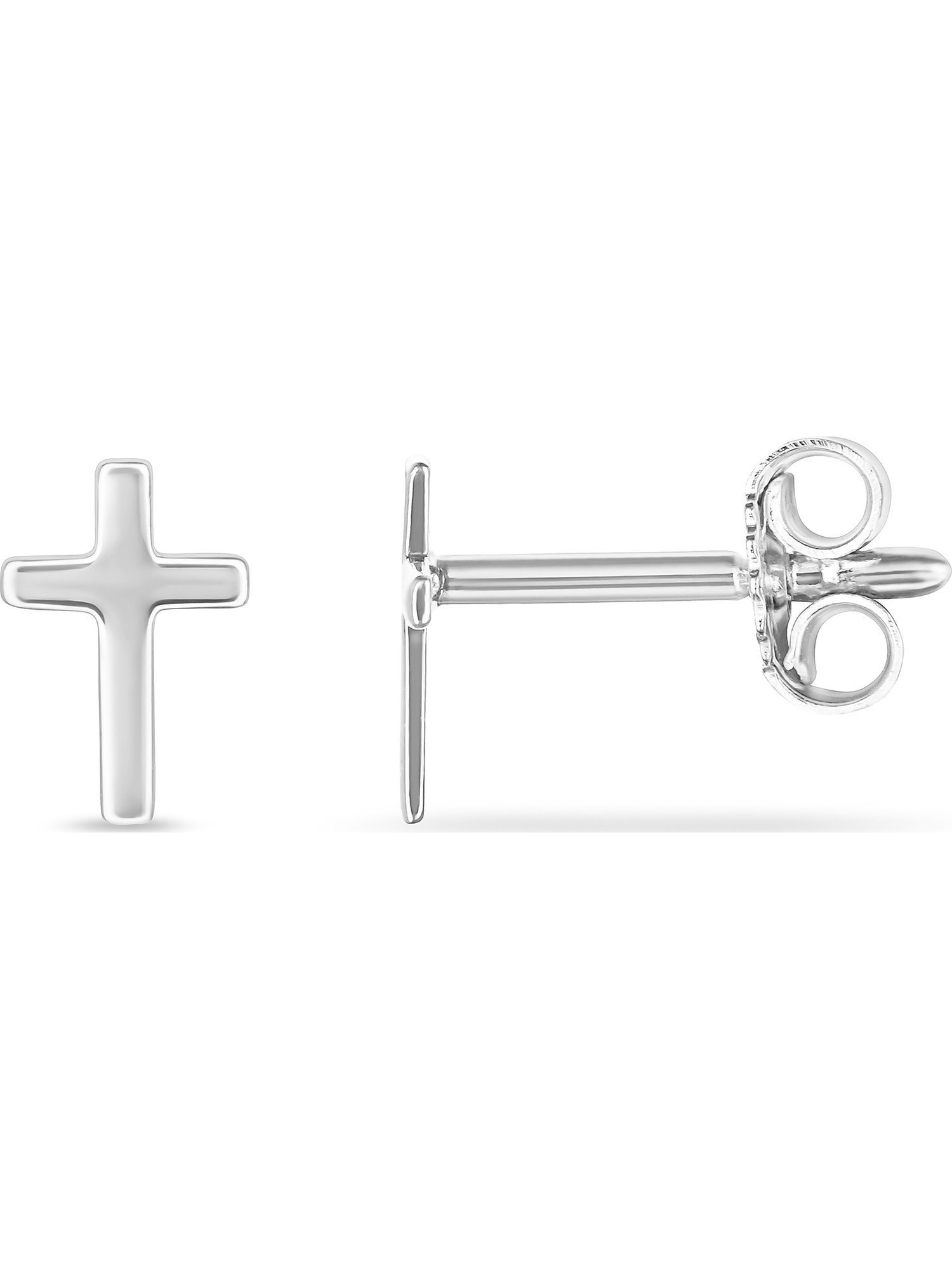 FAVS Paar Ohrstecker FAVS Unisex-Ohrstecker 925er Silber Kreuz