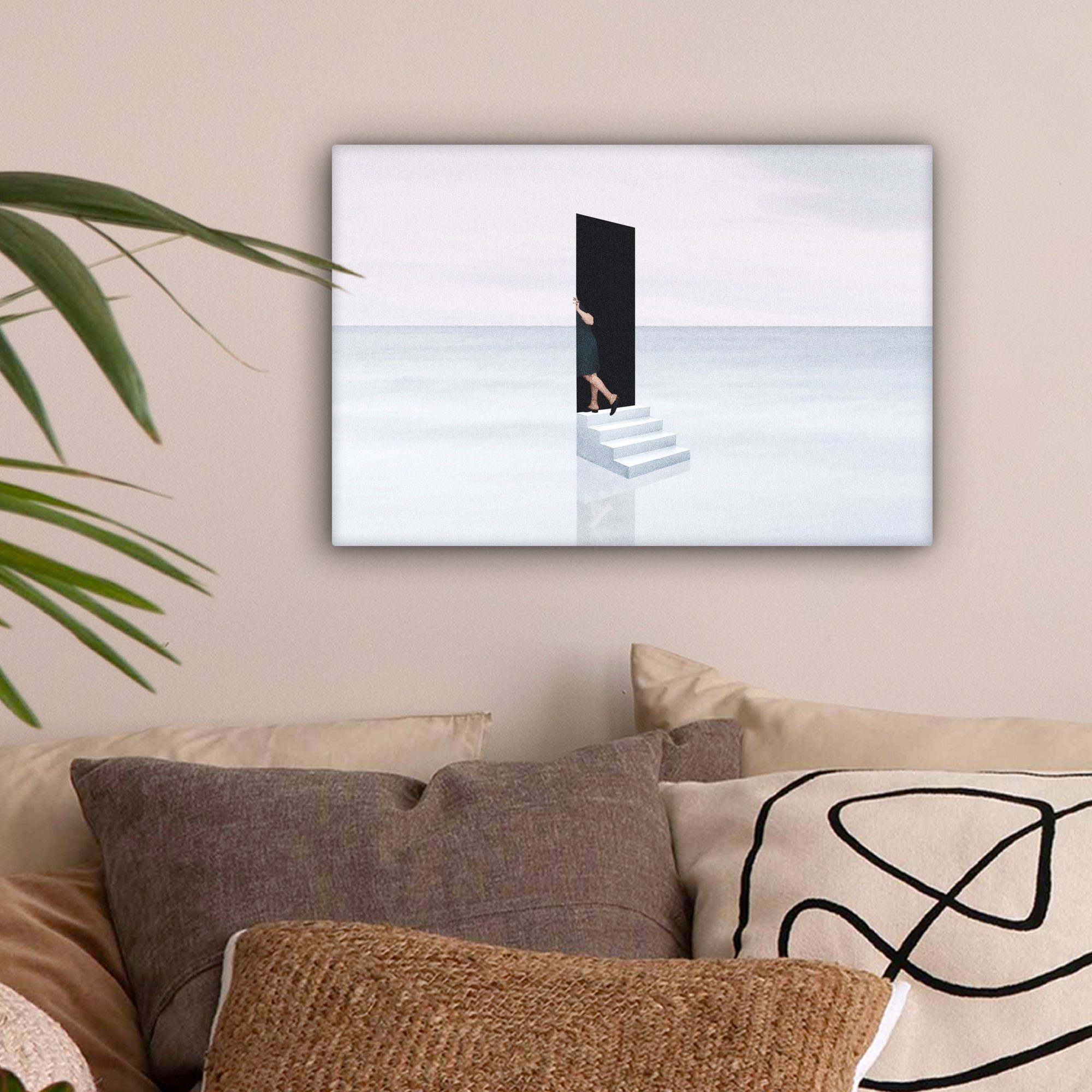 OneMillionCanvasses® Leinwandbild Vintage - Tür - günstig online kaufen