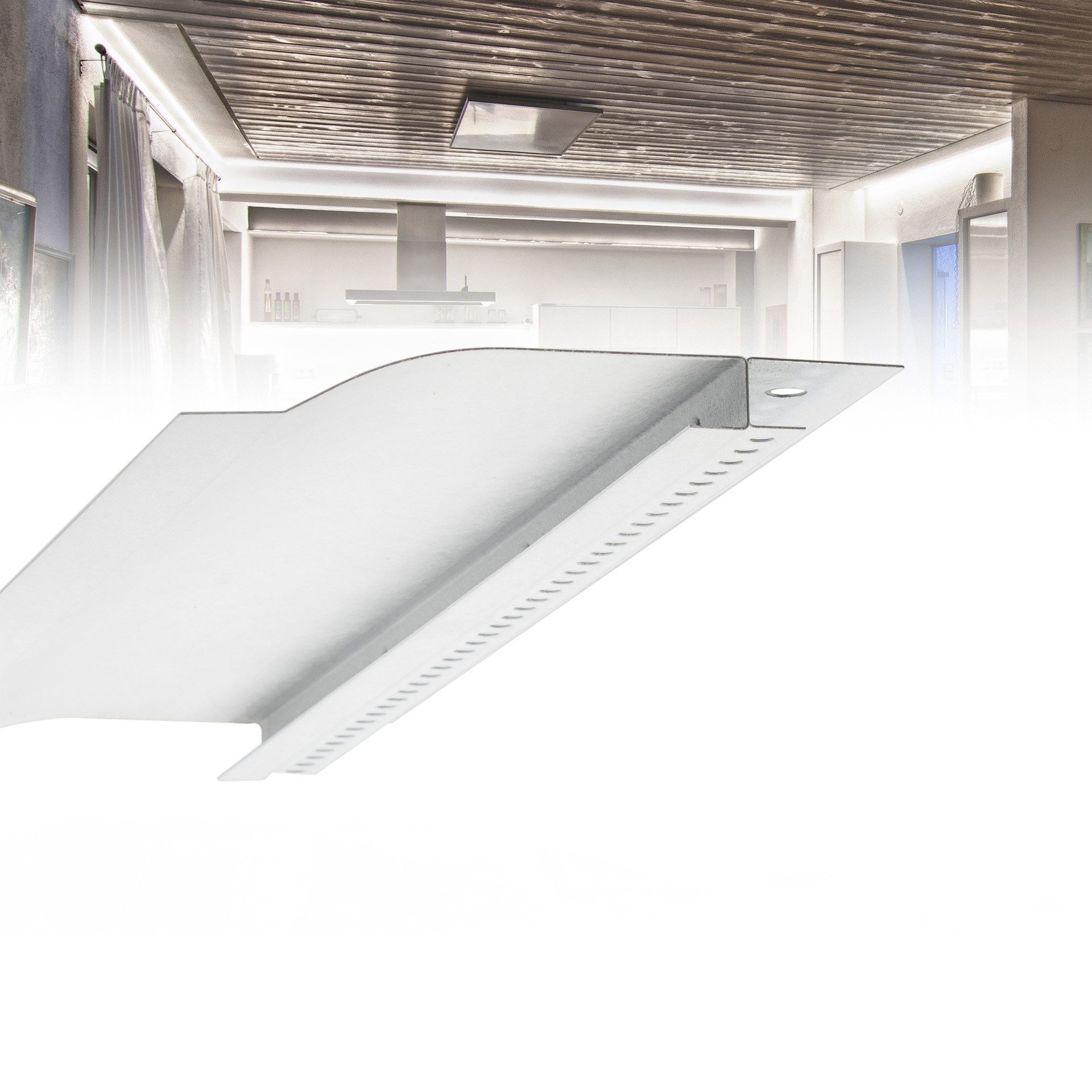 LED Profilelement Profil R10-F LED Trockenbauprofil for indirekte Освещение Lichtlinien (1005.00, 1-St., R10-F LED Trockenbauprofil)