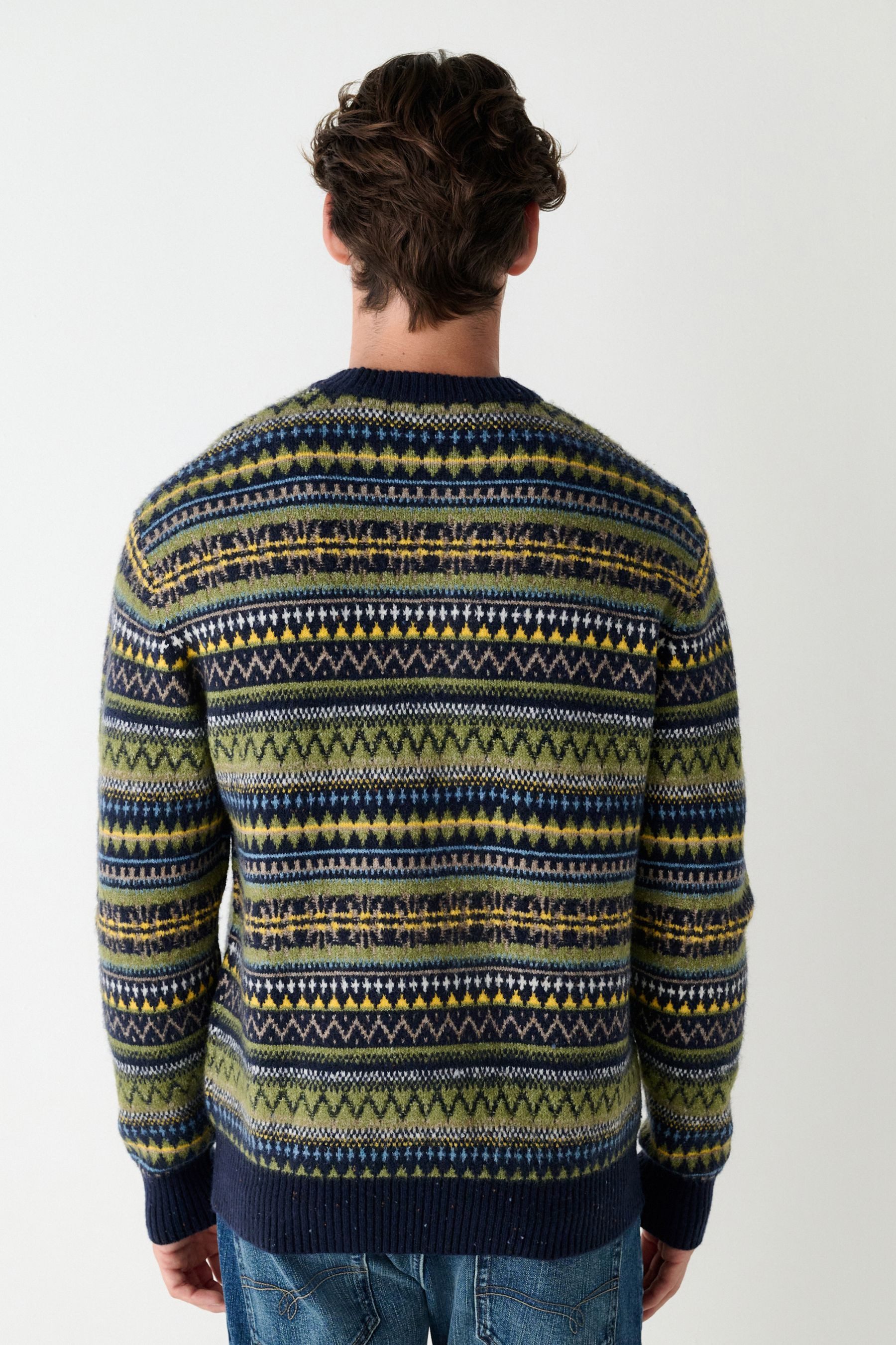 Next Norwegerpullover Regular Fit Pullover mit Fairisle-Muster (1-tlg) günstig online kaufen