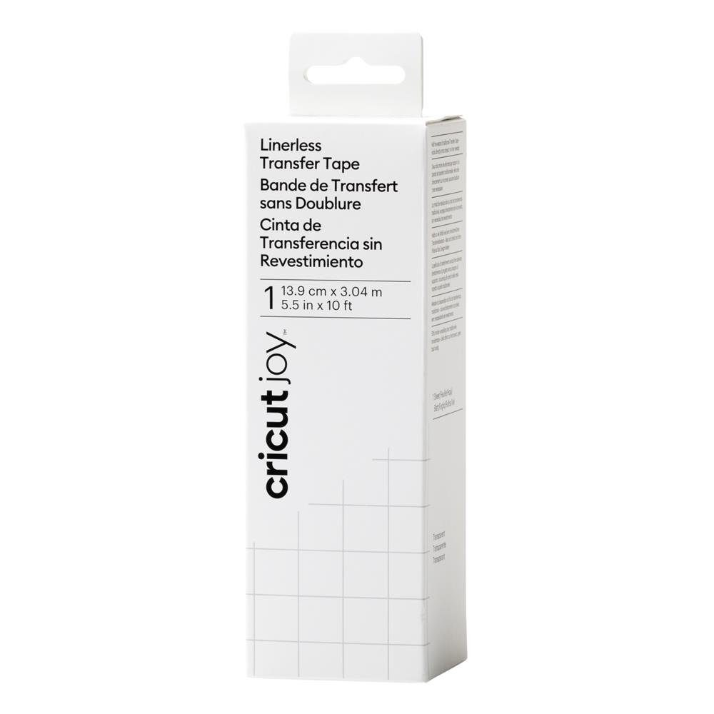 Cricut Dekorationsfolie Joy Transferklebeband ohne Trägerfolie, 1 Rolle, 13,9 cm x 3,04 m, Transparent