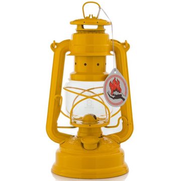 Feuerhand Outdoorkerze Sturmlaterne 276 inkl. Reflektorschirm (Spar-Set, 2-tlg., 1 x Lampe + 1 x Schirm), Farbe: Signal Yellow, pulverbeschichtet