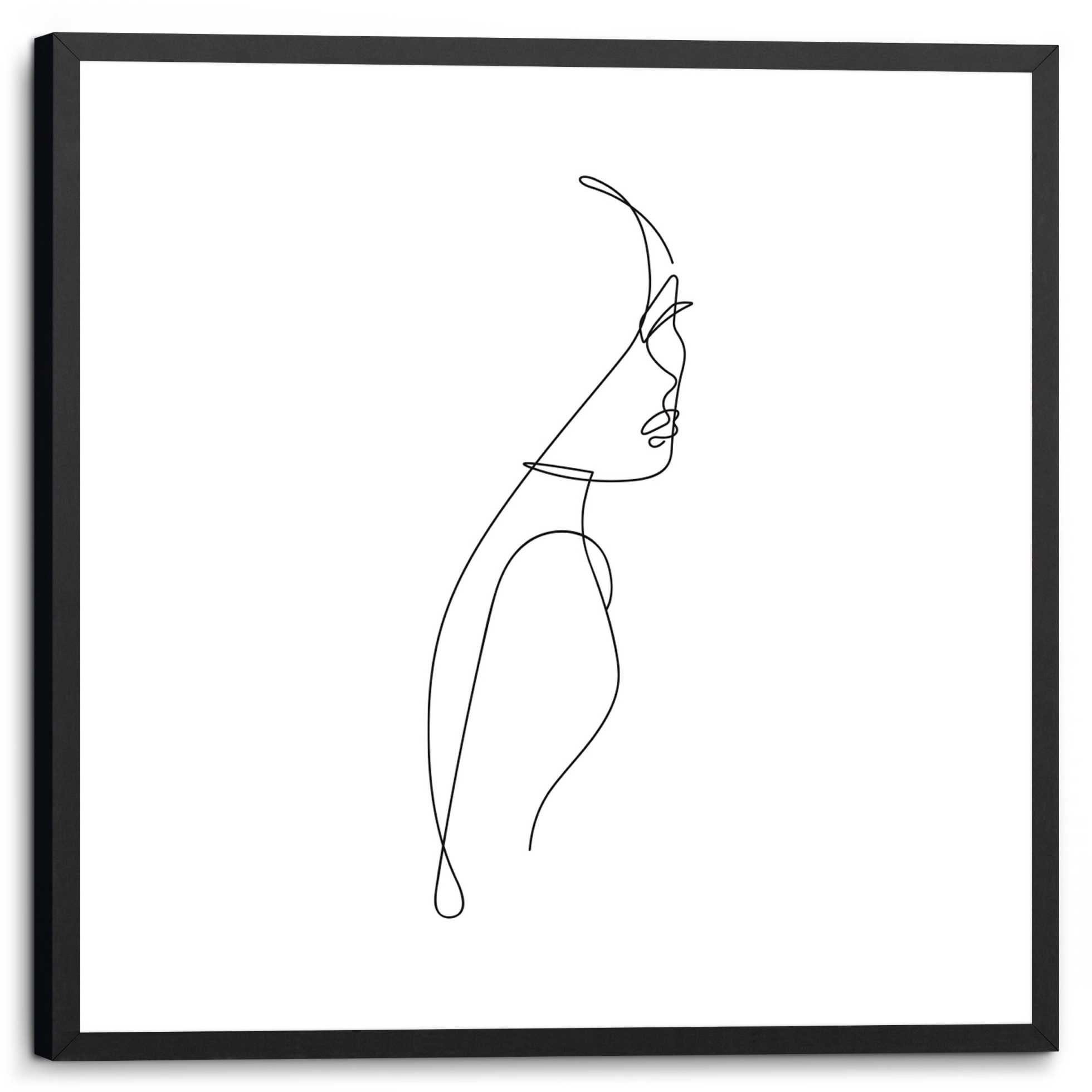 Reinders! Wandbild Silhouette Weiblich - Gerahmtes Bild