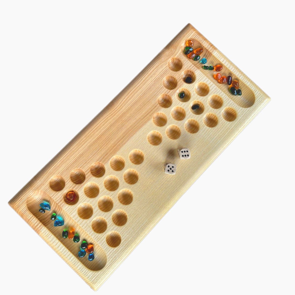 Madera Spielzeuge Spielesammlung Meisterdieb 2 Personen Esche, Würfel und Taktik Spiel, Made in Germany
