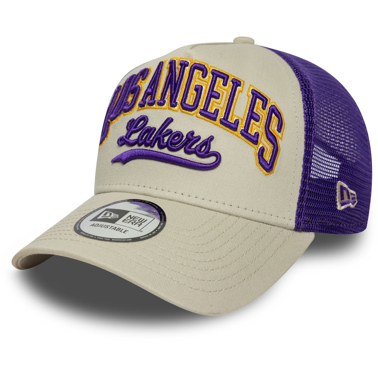 Trucker Cap AFrame Trucker SCRIPT Los Angeles Lakers