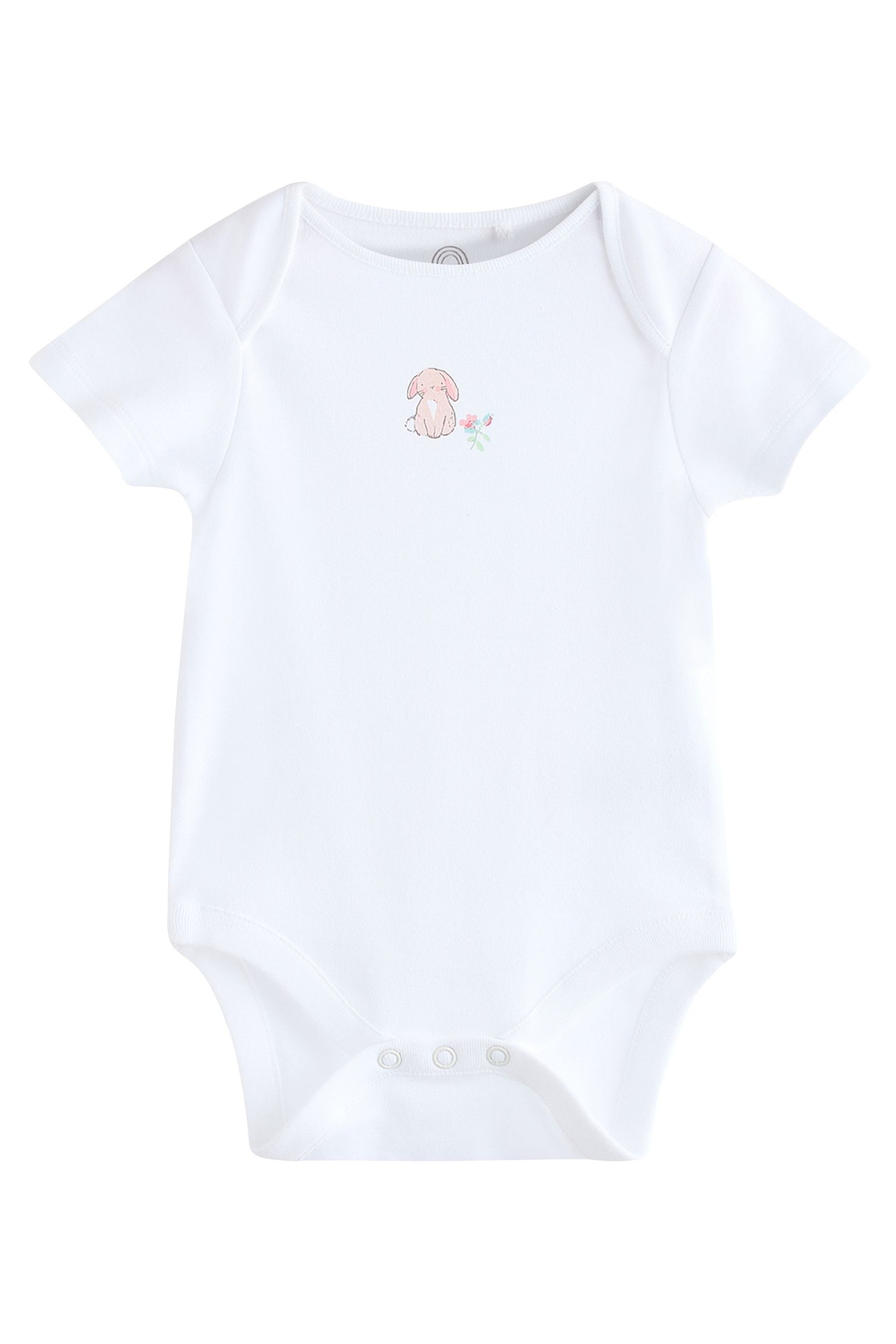 Next Kurzarmbody Kurzärmelige Strampler, 7er-Pack – 7er-Pack (7-tlg)