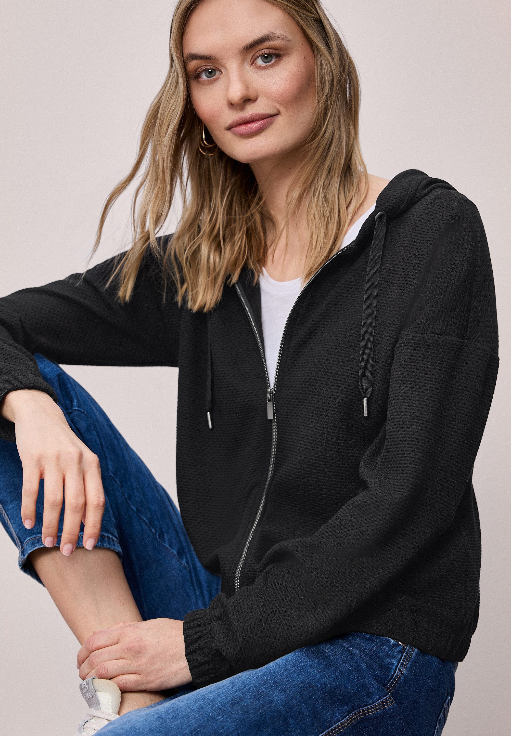 STREET ONE Sweatjacke mit Kapuze