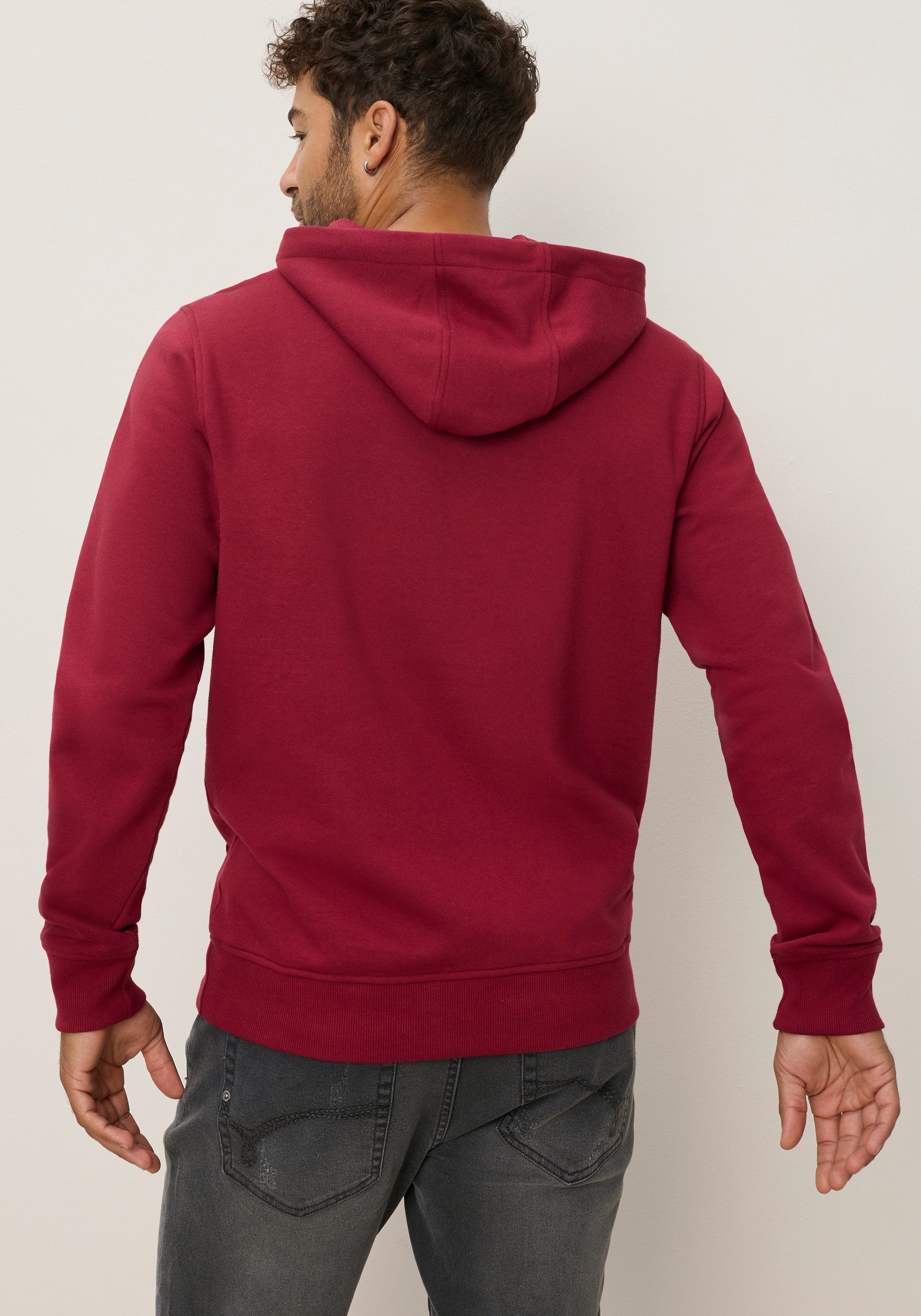 Bruno Banani Kapuzensweatshirt mit Reißverschluss, in bedruckter Optik