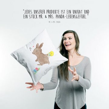 Mr. & Mrs. Panda Dekokissen Hasen Eier suchen - Weiß - Geschenk, Motivkissen, Geschenke zu Ostern, Einzigartige Designs