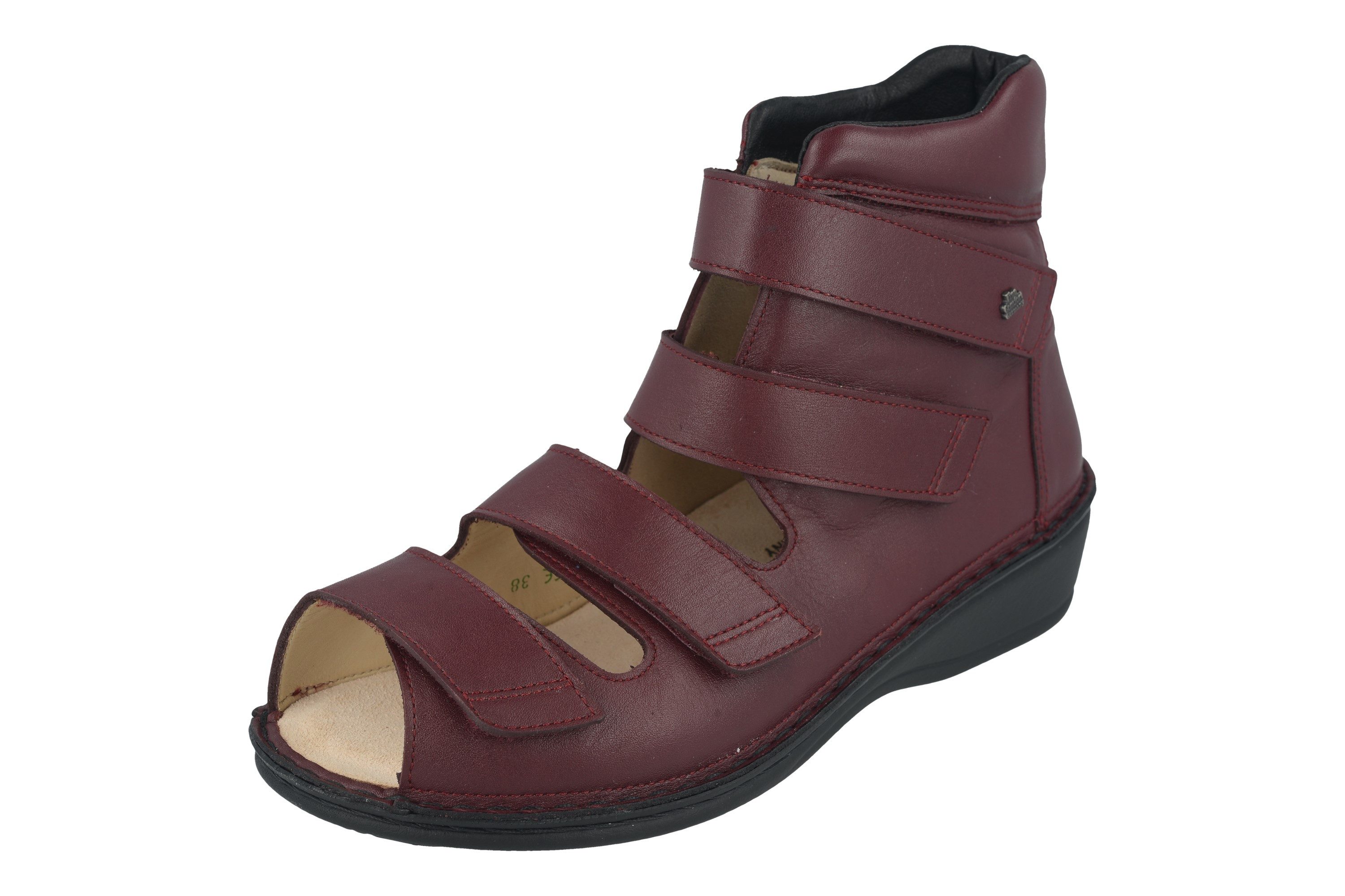 Finn Comfort FINN COMFORT PROPHYLAXE 96402 Damen Sandale rot Glattleder - Größe: Sandale Wechselfußbett
