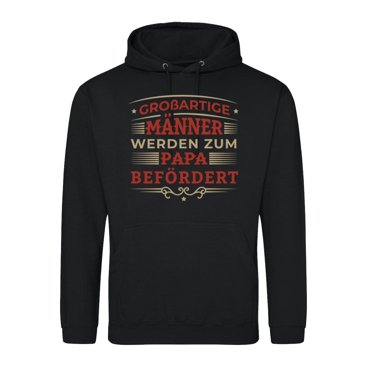 Kapuzenpullover Beförderung Zum Papa Herren Hoodie Pullover