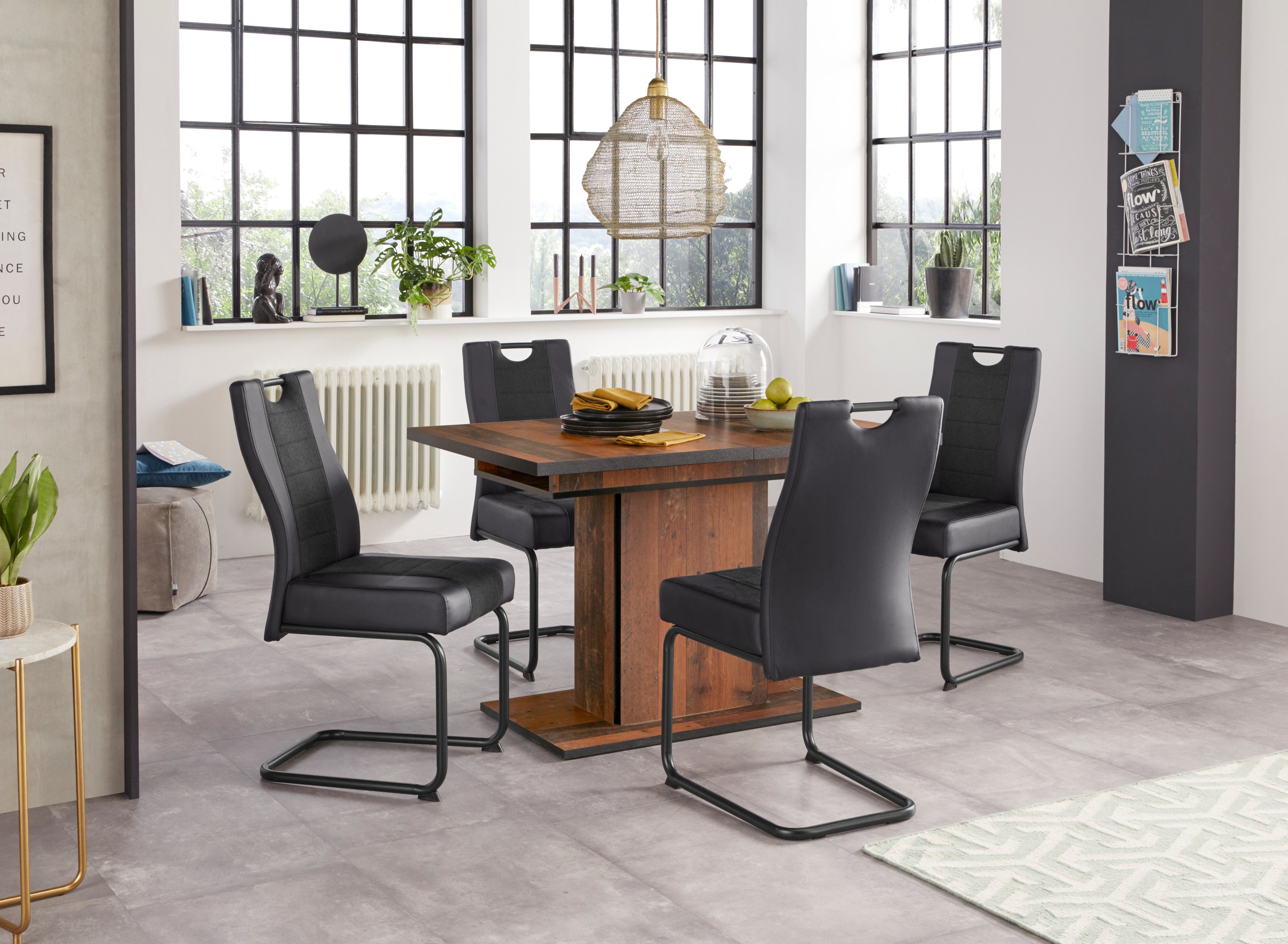 HELA Essgruppe, (Set, 5-tlg), bestehend aus 4x Erika Stuhl & 1x Ariana Tisc günstig online kaufen