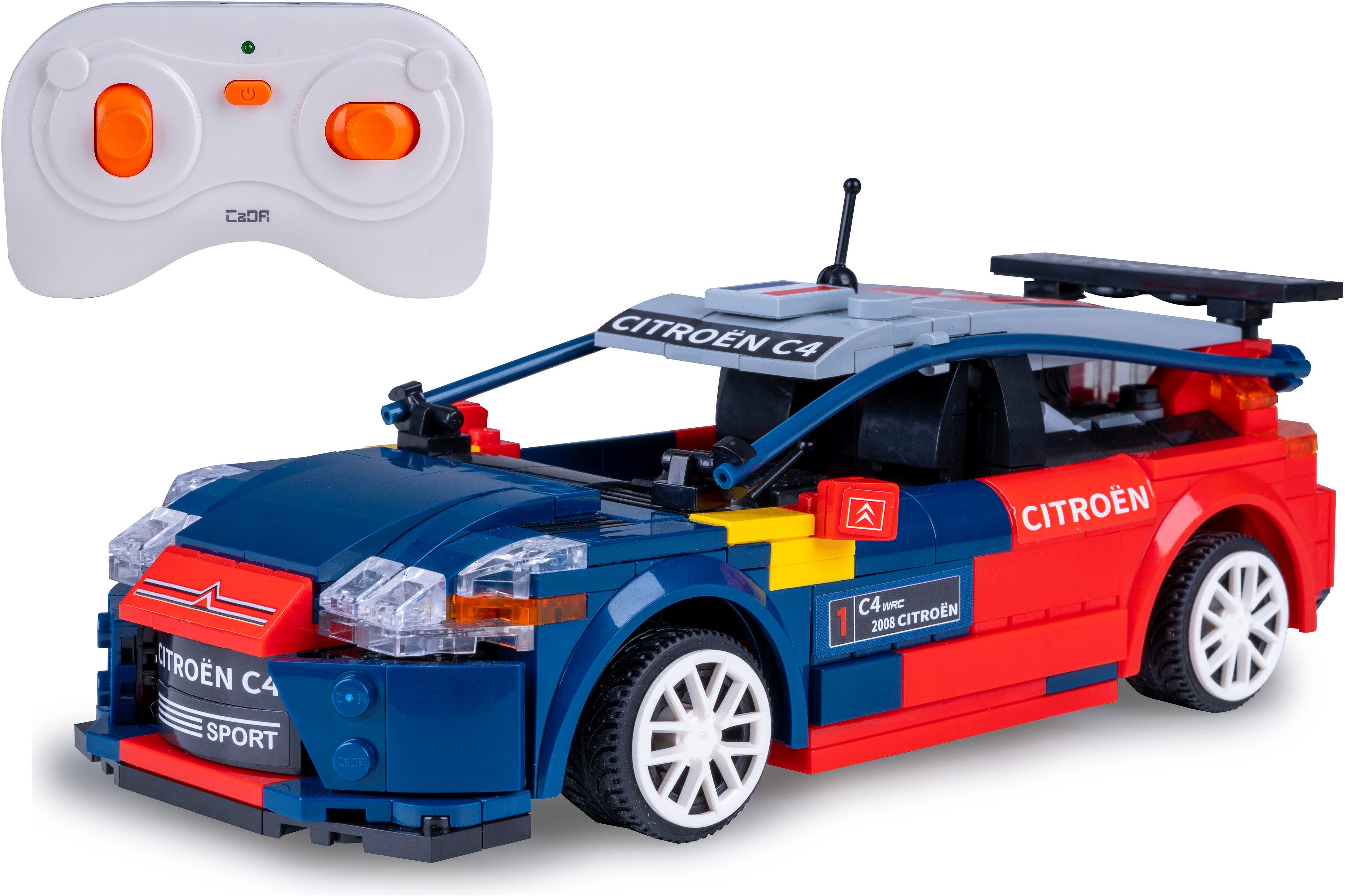 Jamara RC-Auto CaDA, 2008 Citroën C4 WRC 1:20 2,4GHz Bricks (329-tlg)