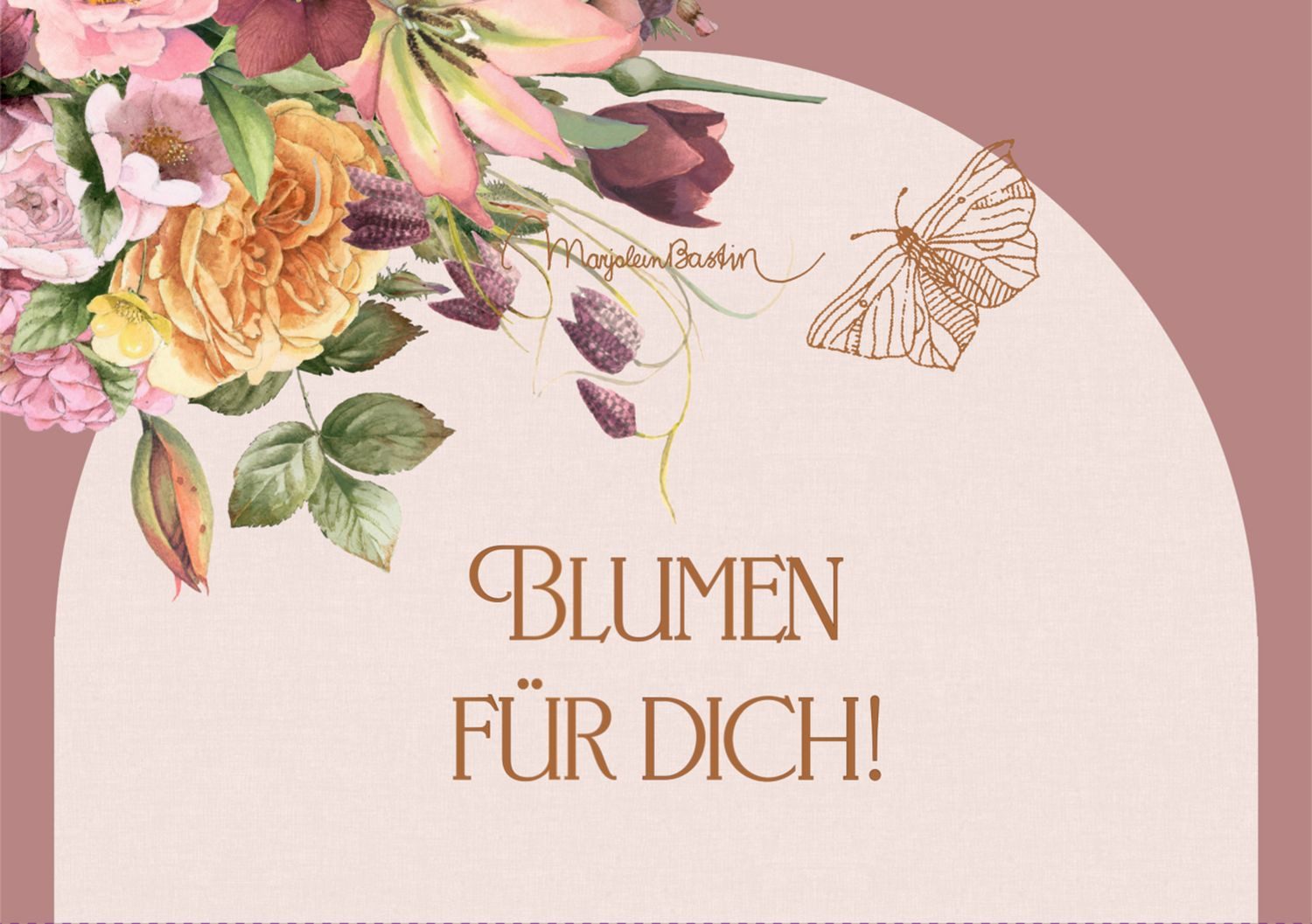 Coppenrath Grußkarten Pop-up-Grußkarte – Blumen