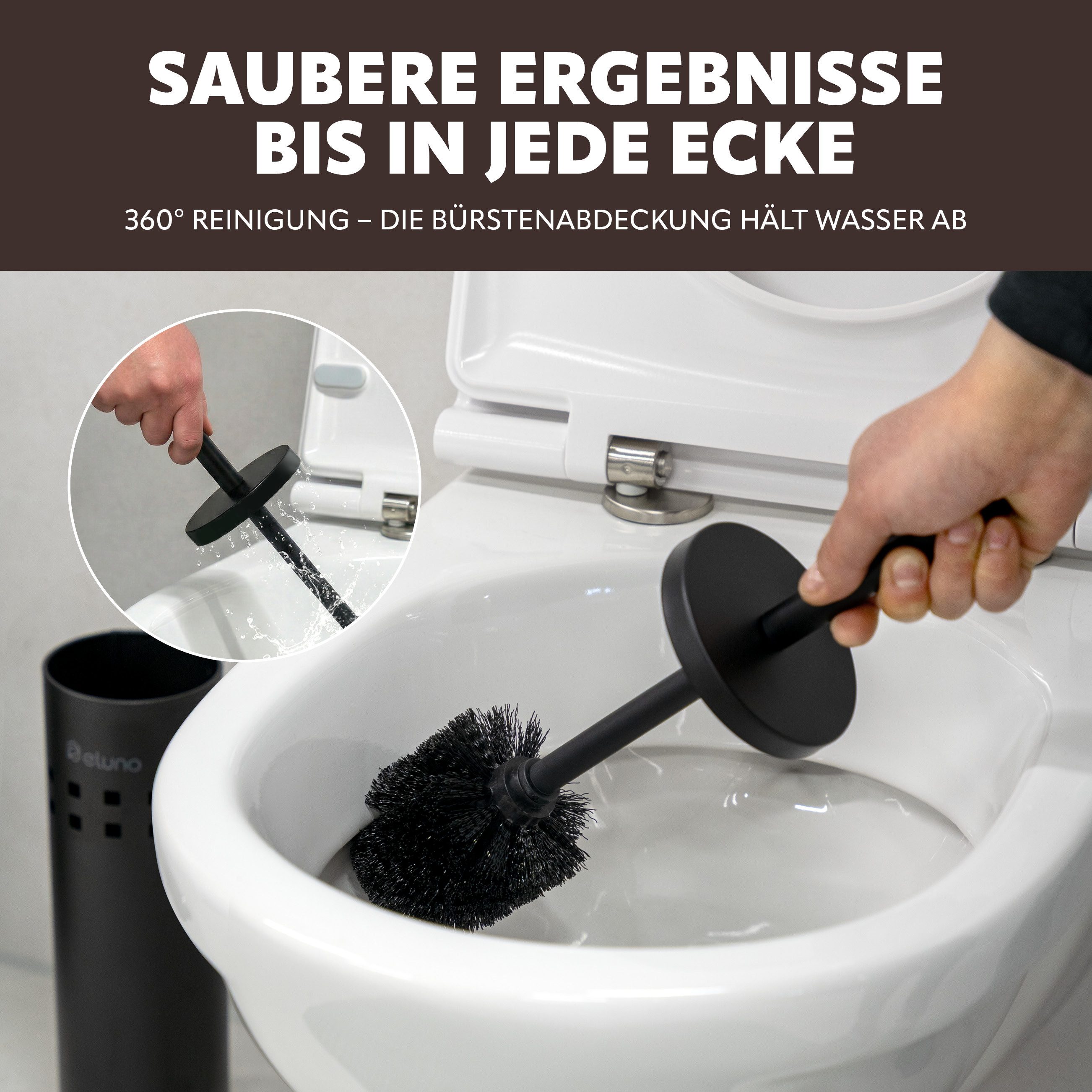 eluno Badaccessoire-Set Bad-Set AGLIANO 2tlg. mit Lock Dekor, 2 tlg. – Bild 3 von 5