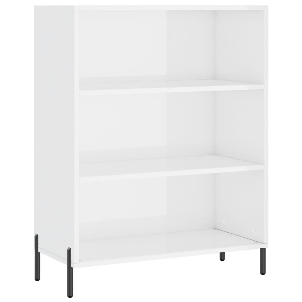 vidaXL Standregal Regalschrank Hochglanz-Weiß 69,5x32,5x90 cm günstig online kaufen