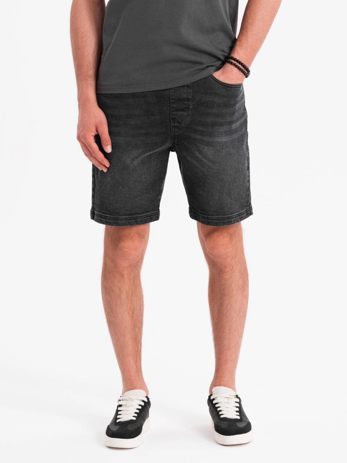 OMBRE Jeansshorts Herrenshorts mit elastischem Bund günstig online kaufen