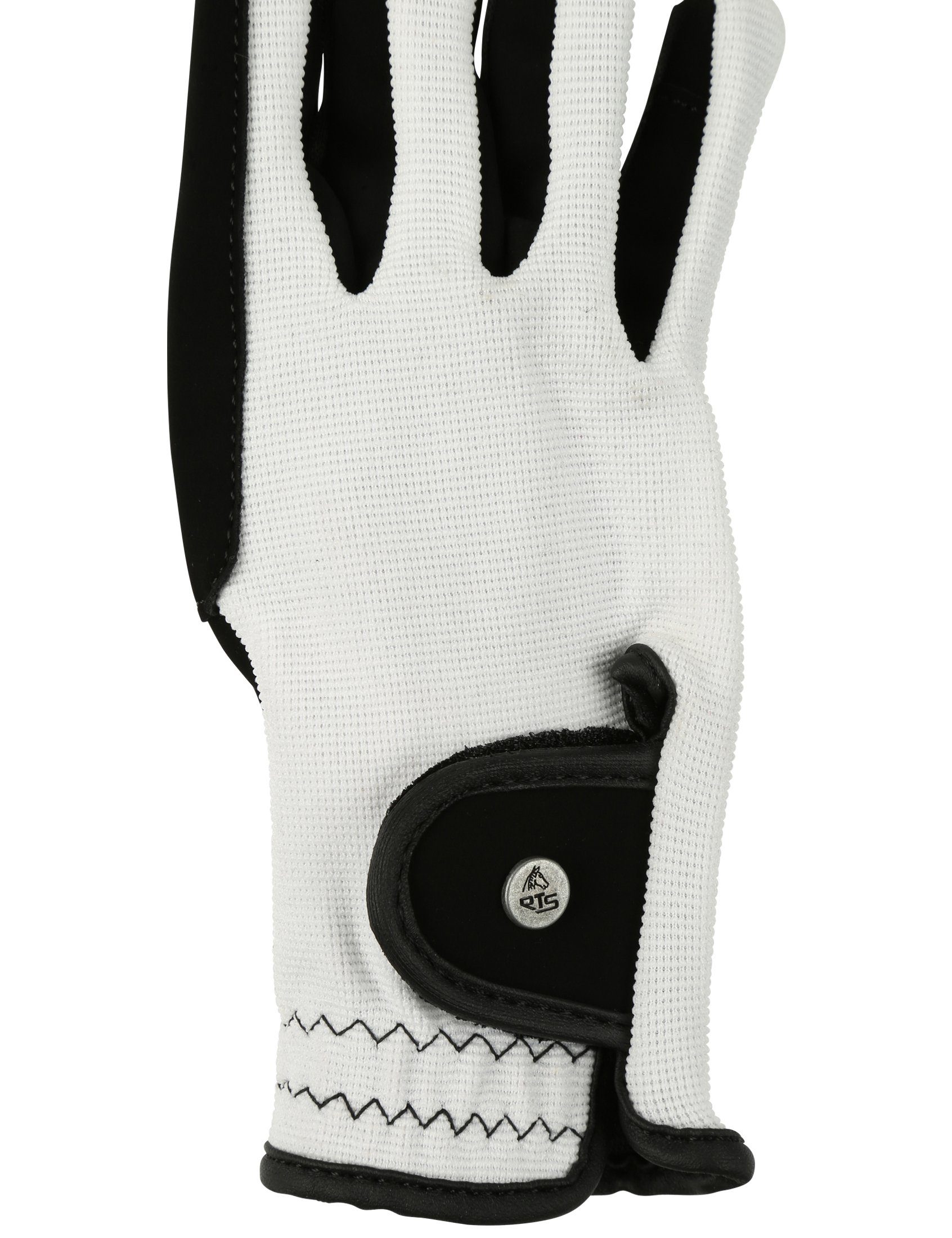 Zoomyo Fleecehandschuhe Damen Handschuhe the Schwarz/Weiß material thin pleasantly Gloves is REIT