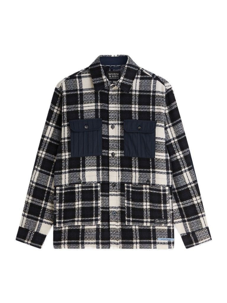 Scotch & Soda Langarmhemd Patchwork relaxed-fit overshirt