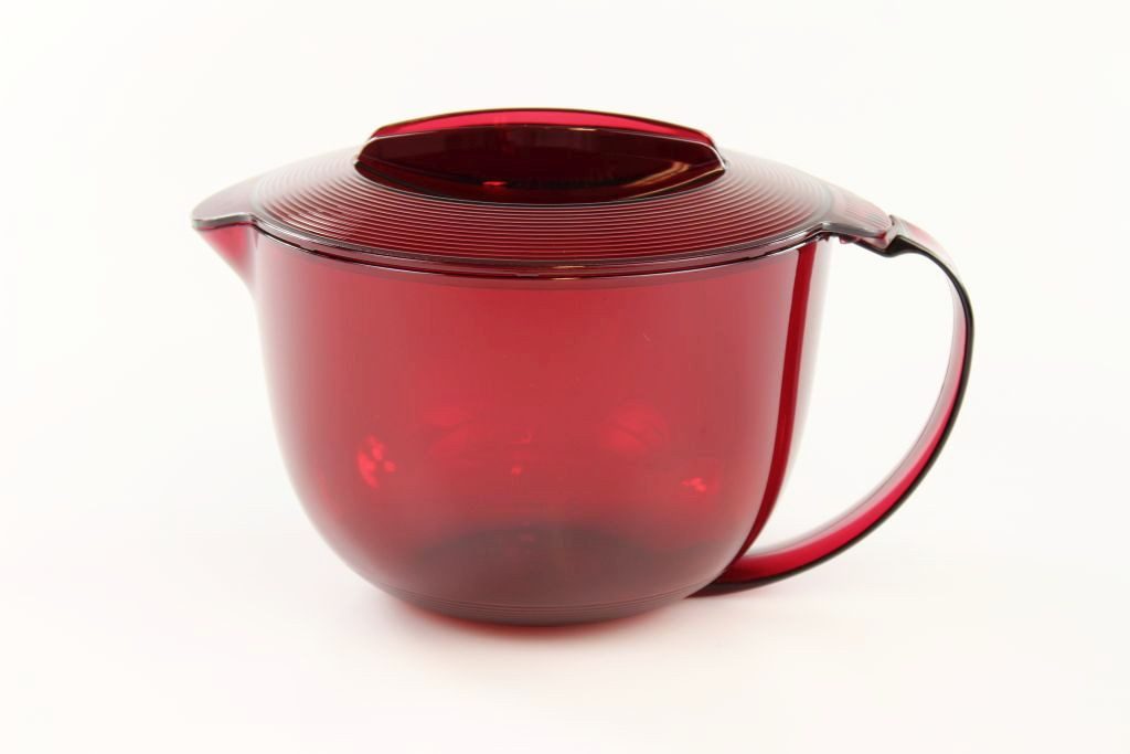 TUPPERWARE Mikrowellenteller TUPPERWARE Mikrowelle Microplus 1,0 L rot Kanne I30 Micro Plus Mikro