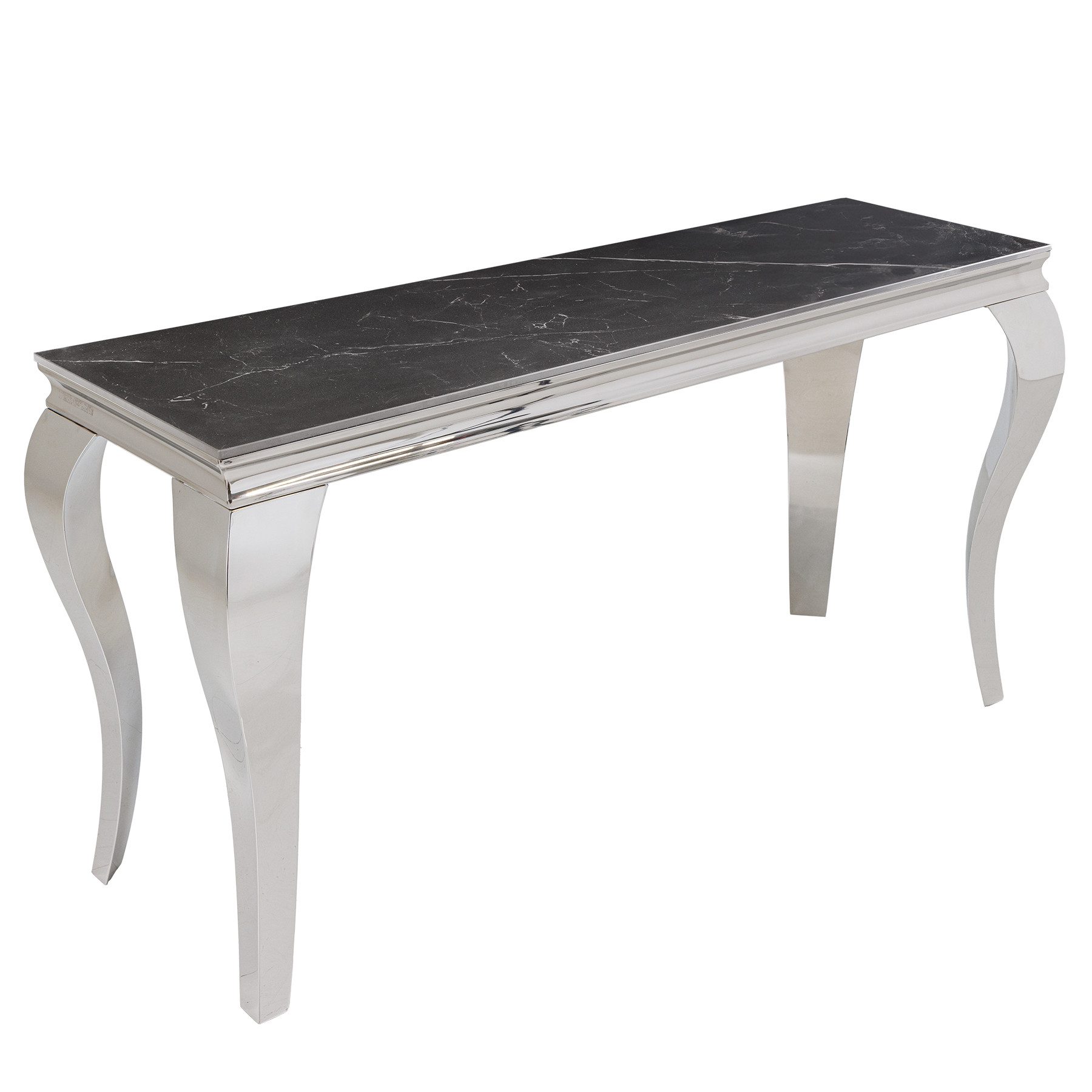 riess-ambiente Konsolentisch MODERN BAROCK 140cm schwarz / silber (Einzelar günstig online kaufen