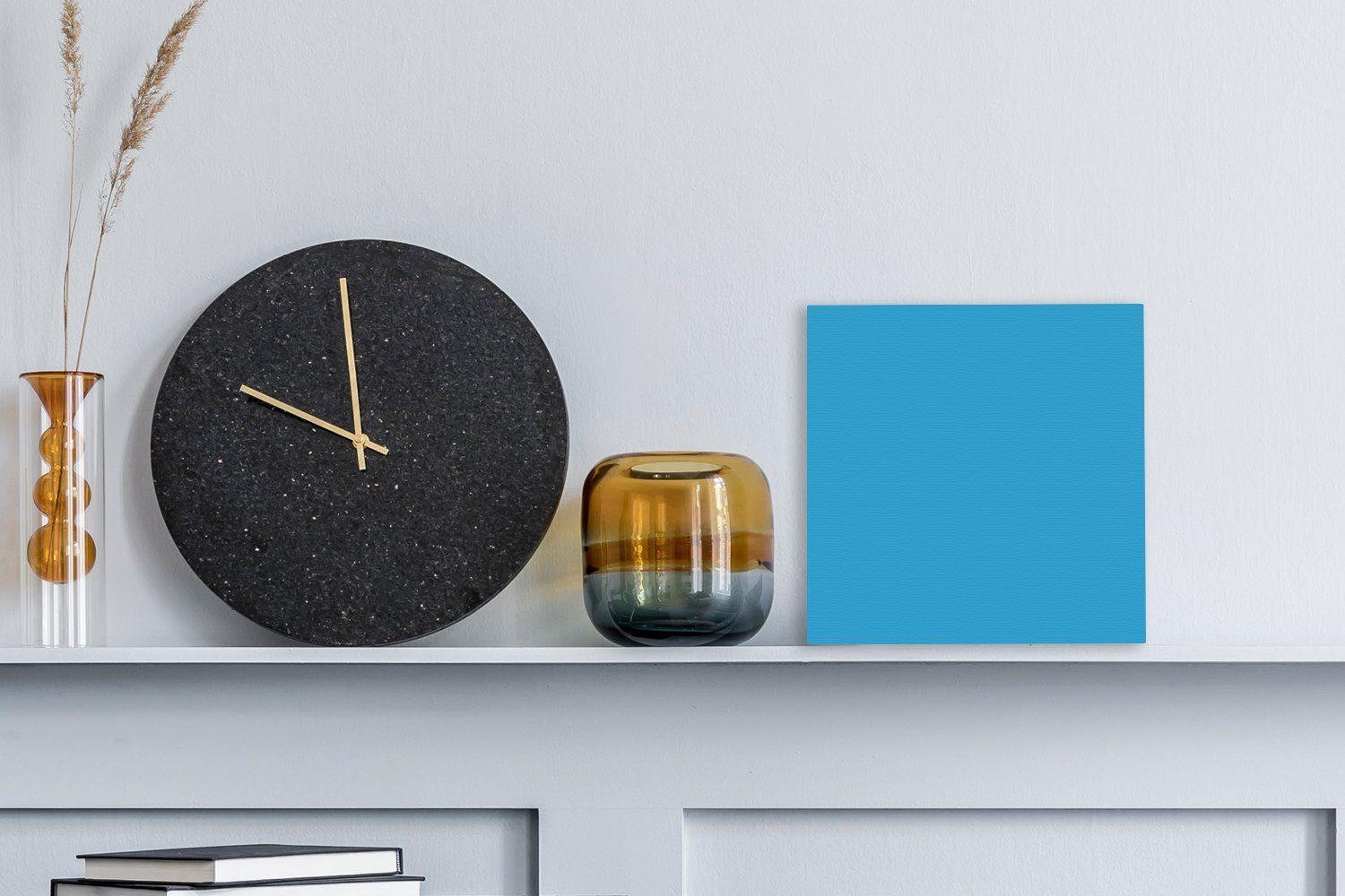 OneMillionCanvasses® Leinwandbild Blau - Licht St), Design, bunt für Wohnzimmer (1 - Bilder Leinwand Schlafzimmer