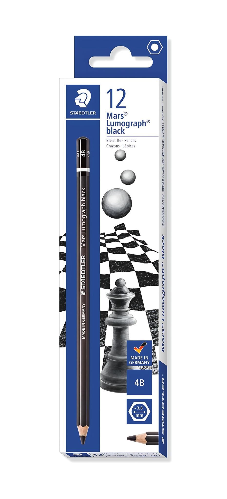 STAEDTLER Bleistift Staedtler Bleistift Lumo. black 4B 100% PEFC
