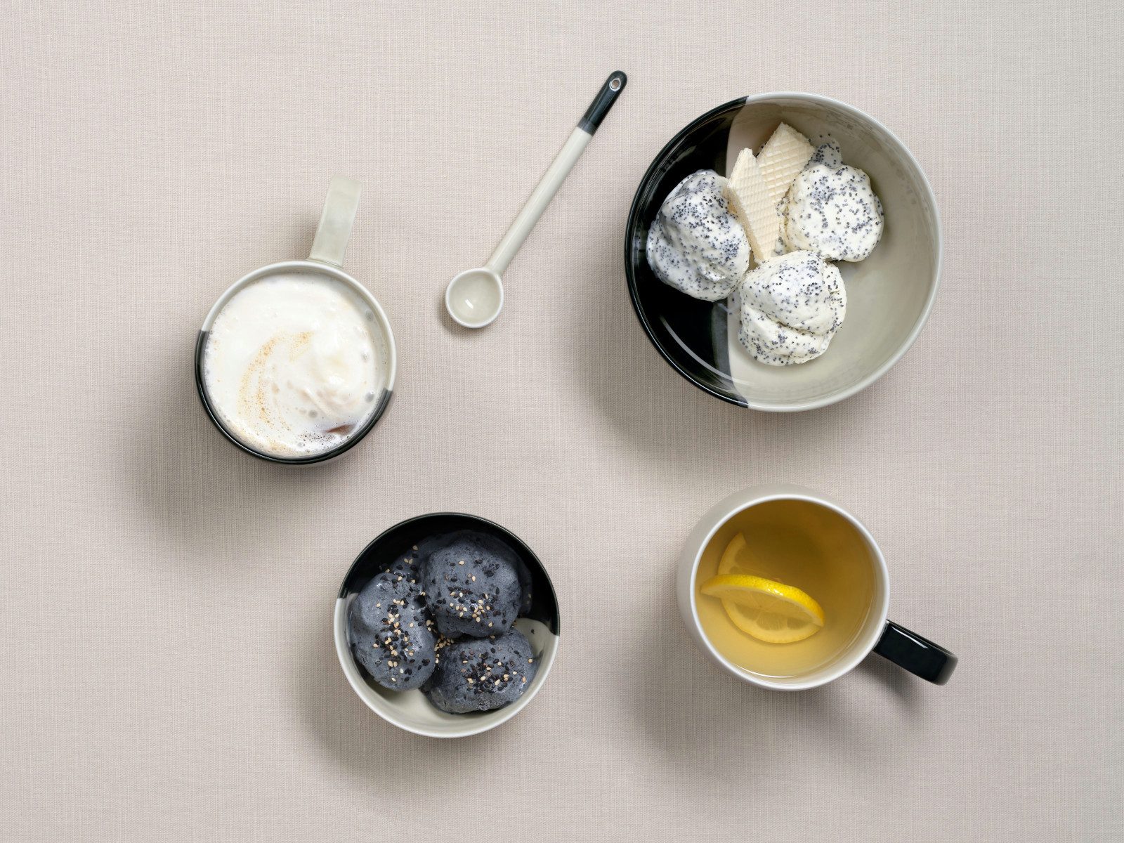 ASA SELECTION Kaffeelöffel joy Set Löffel black currant smoothie 10 cm Set3