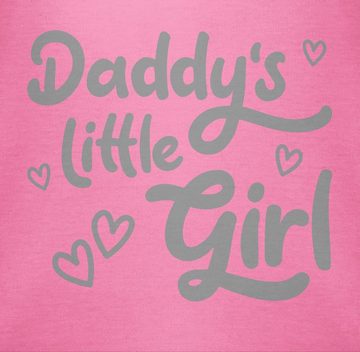 Shirtracer Shirtbody Daddy's little Girl süß grau Geschenk Vatertag Baby