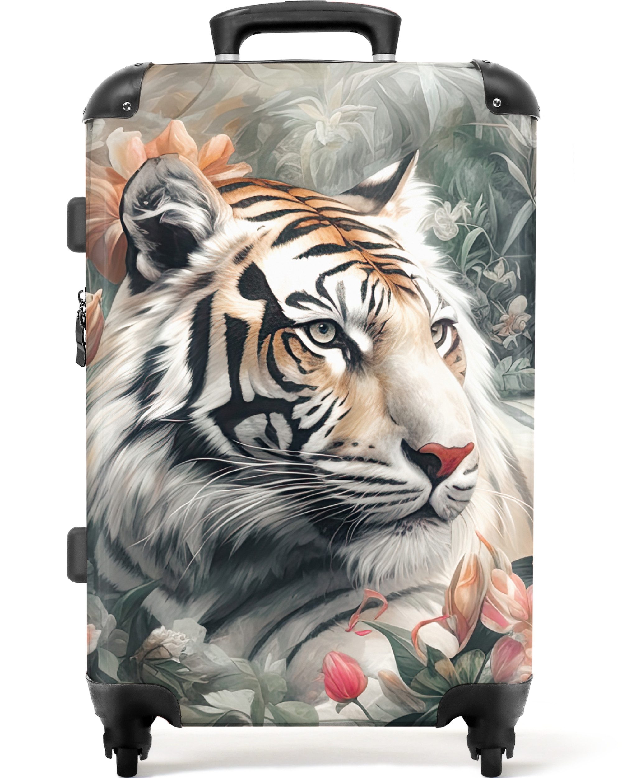 NoBoringSuitcases.com© Hartschalen-Trolley Tiger - Wildtiere - günstig online kaufen