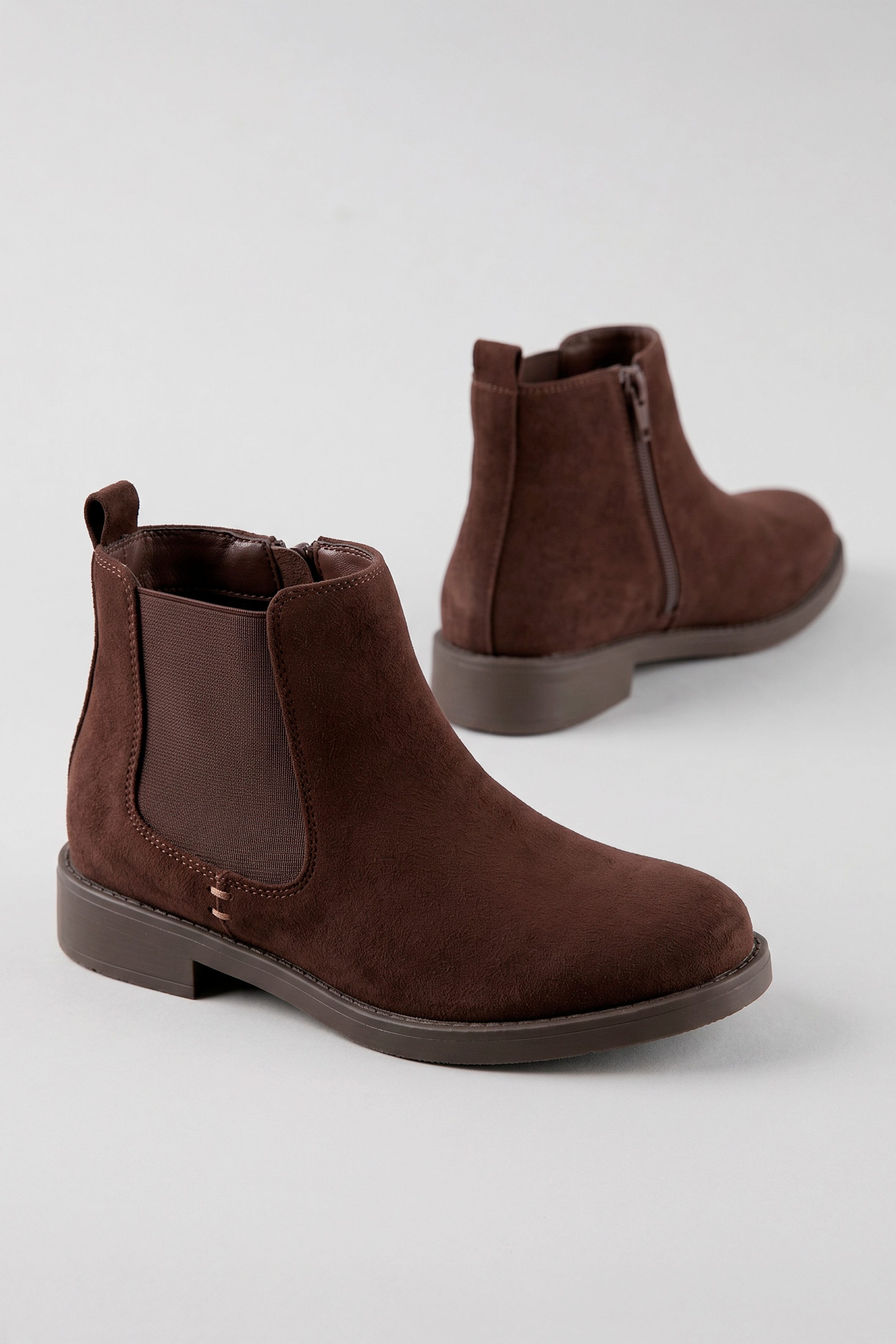 Aniston SHOES Chelseaboots Stiefelette, Blockabsatz, mit breitem Stretch