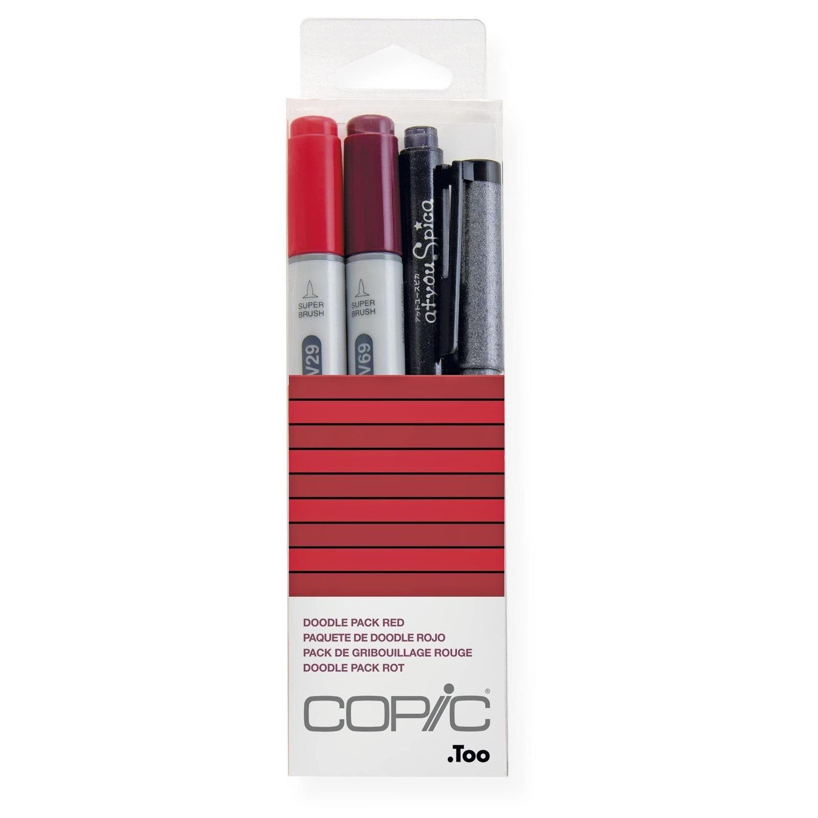 Copic Marker COPIC Ciao 4er Set Doodle Pack - rot