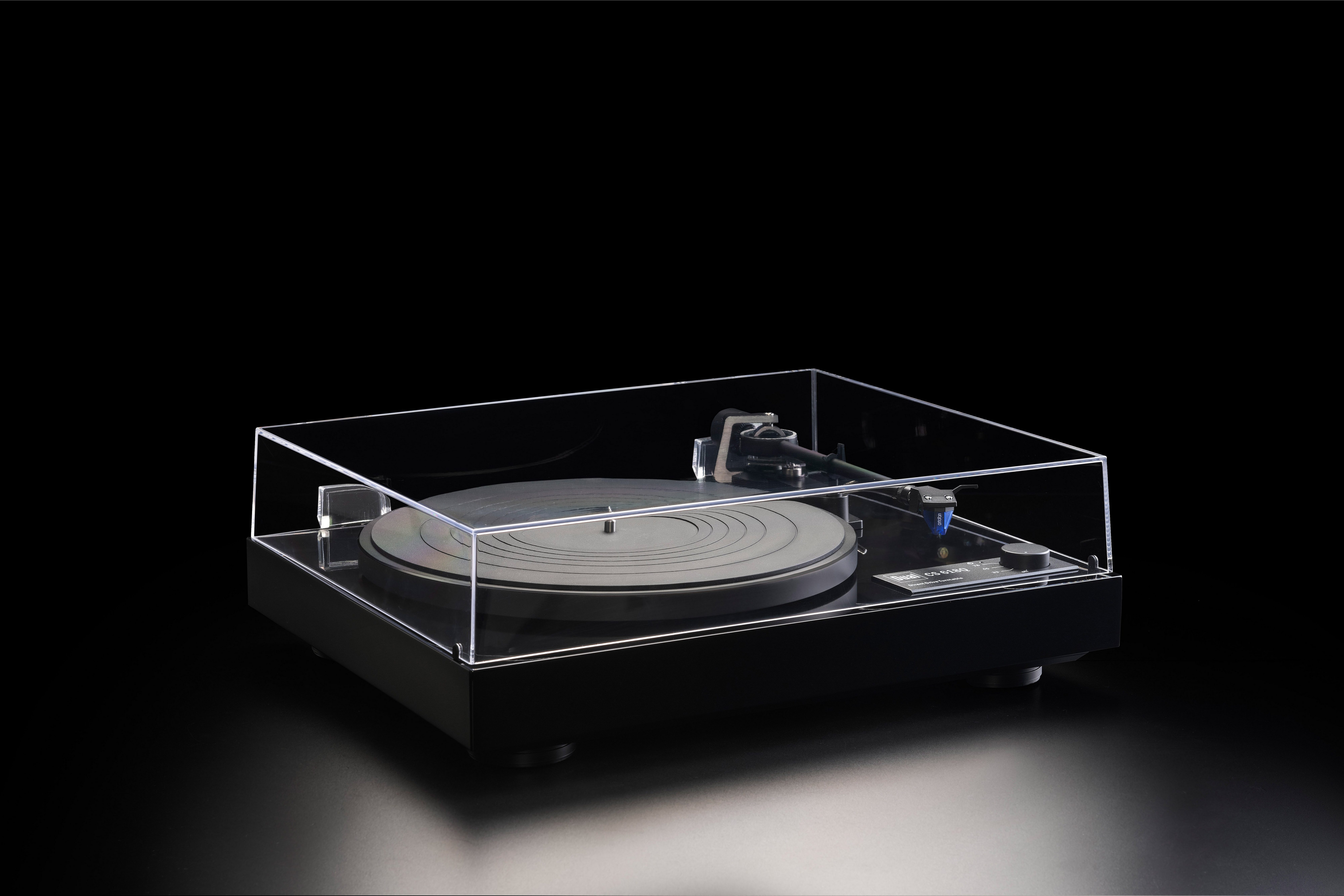 Dual CS 618Q Plattenspieler (Direktantrieb, intergrierter Phono-Vorverstärker, Manuell, Ortofom OM Blue)