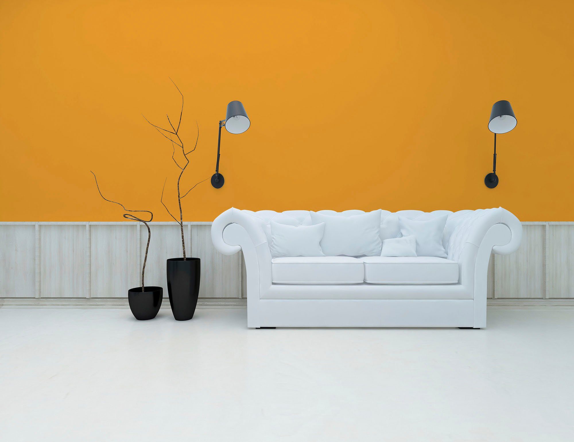 c8007 Wandfarbe Premium und Küche, ideal A.S. Tuchmatt Gelb Flur Wohnzimmer, sunny yellow yellow, Innenwandfarbe sunny für Création Farbwelt PURO Schlafzimmer,