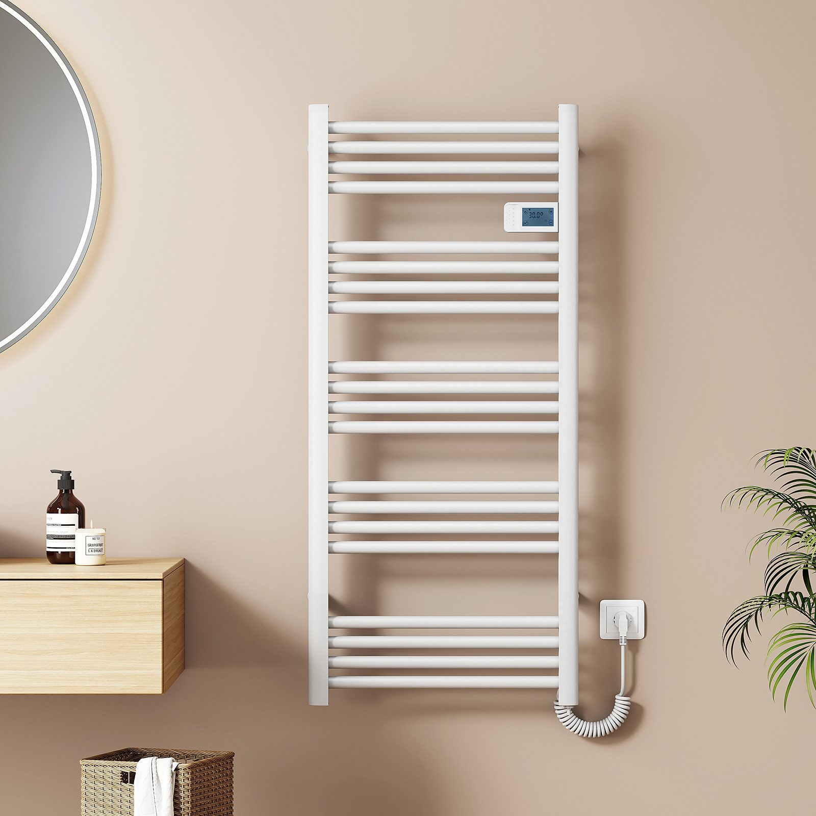 EMKE Elektrischer Badheizkörper Gerade mit Intelligenten günstig online kaufen