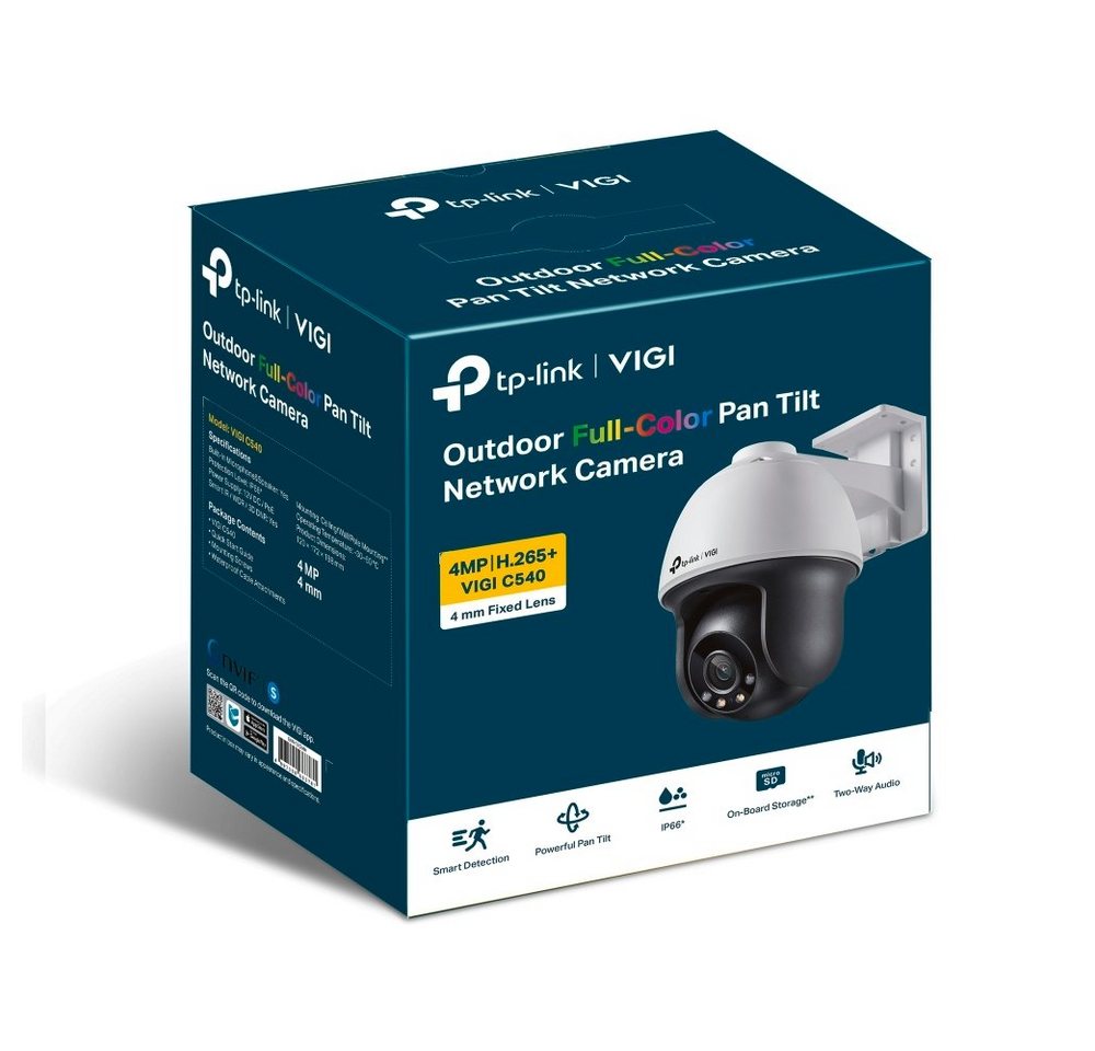 Thumbnail - tp-link Überwachungskamera VIGI C540(4mm) 4MP Pan/Tilt IP Netzwerkkamera (Außenbereich, 1-tlg)