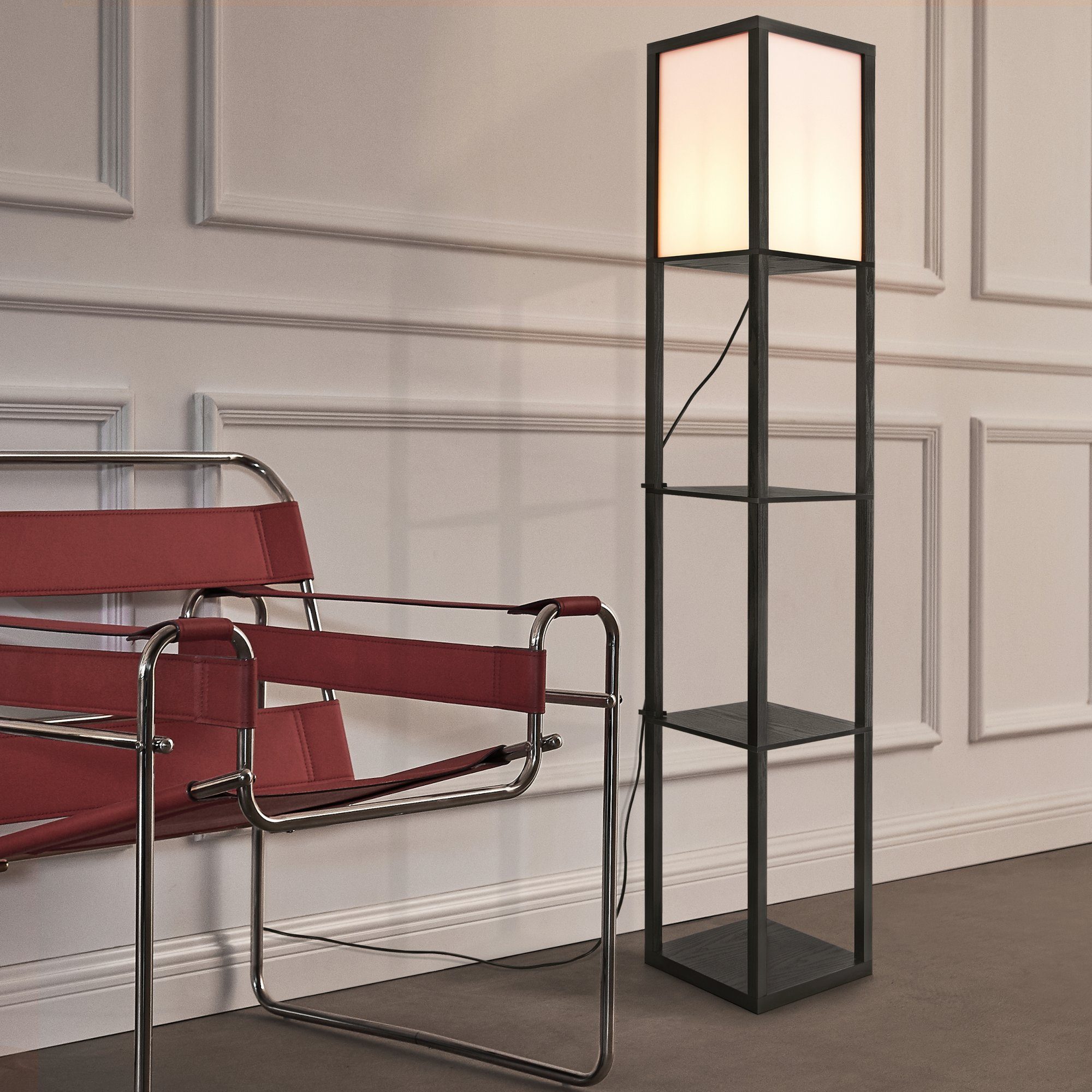 lux.pro Stehlampe, ohne Leuchtmittel, Stapleford Stehleuchte günstig online kaufen