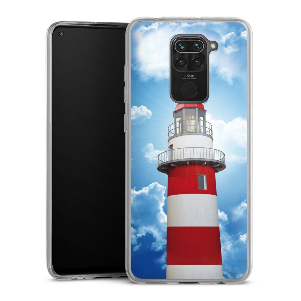 DeinDesign Handyhülle Leuchtturm Wolke Himmel Leuchtturm, Xiaomi Redmi Note 9 Slim Case Silikon Hülle Ultra Dünn Schutzhülle