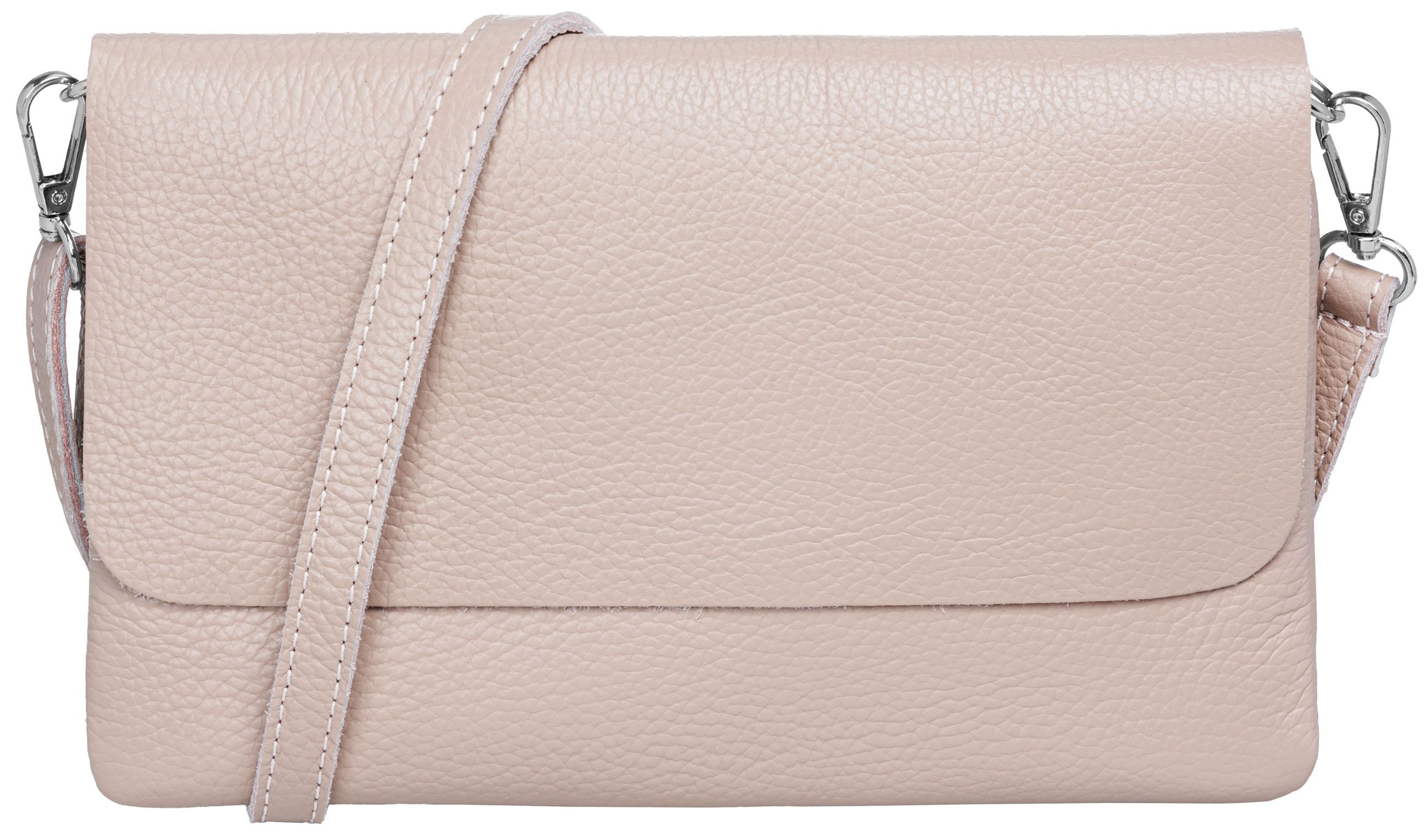 Caspar Clutch Abendtasche Damen Leder Handtasche - CLASSIC LINE - Modell No.835, leicht, elegant & unempfindlich - 100% Echtleder - Handmade in Italy