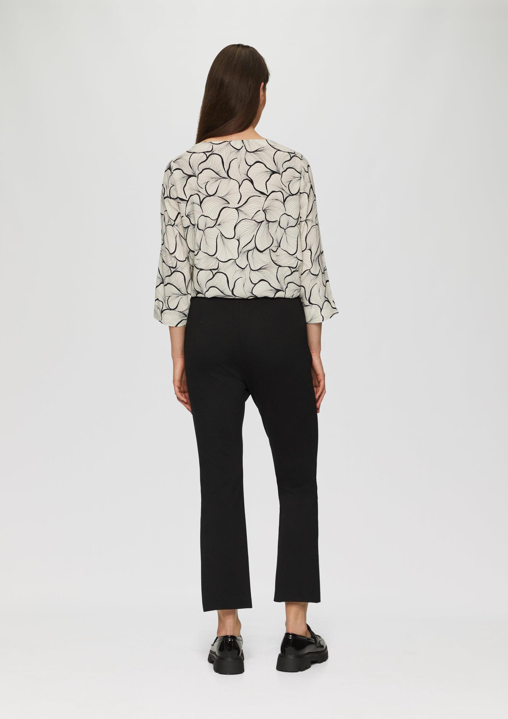 s.Oliver Culotte Hose Slim: Culotte mit glitzerndem Elastikbund