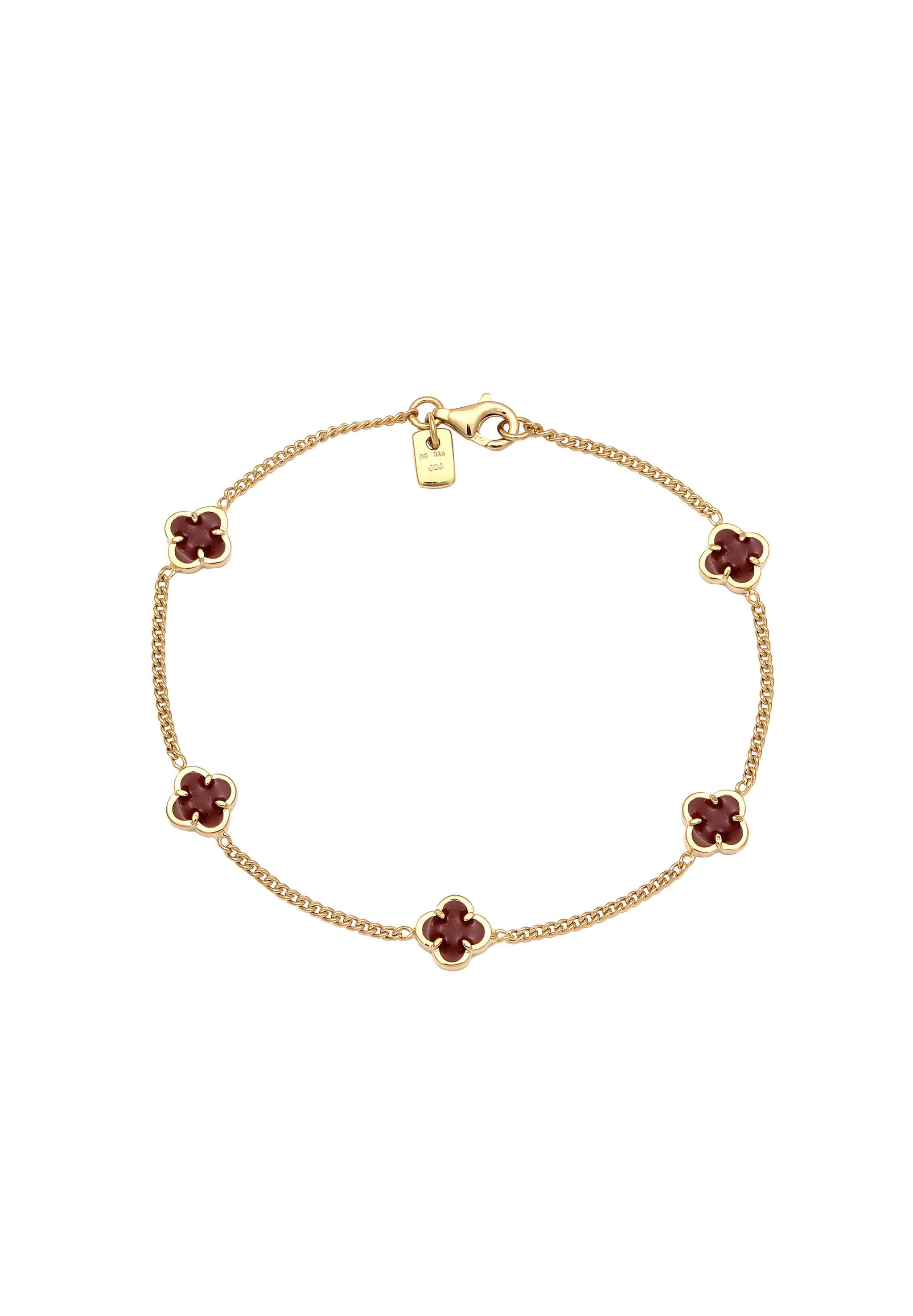 Kuzzoi Silberarmband Kleeblatt Emaille 925 Sterling günstig online kaufen