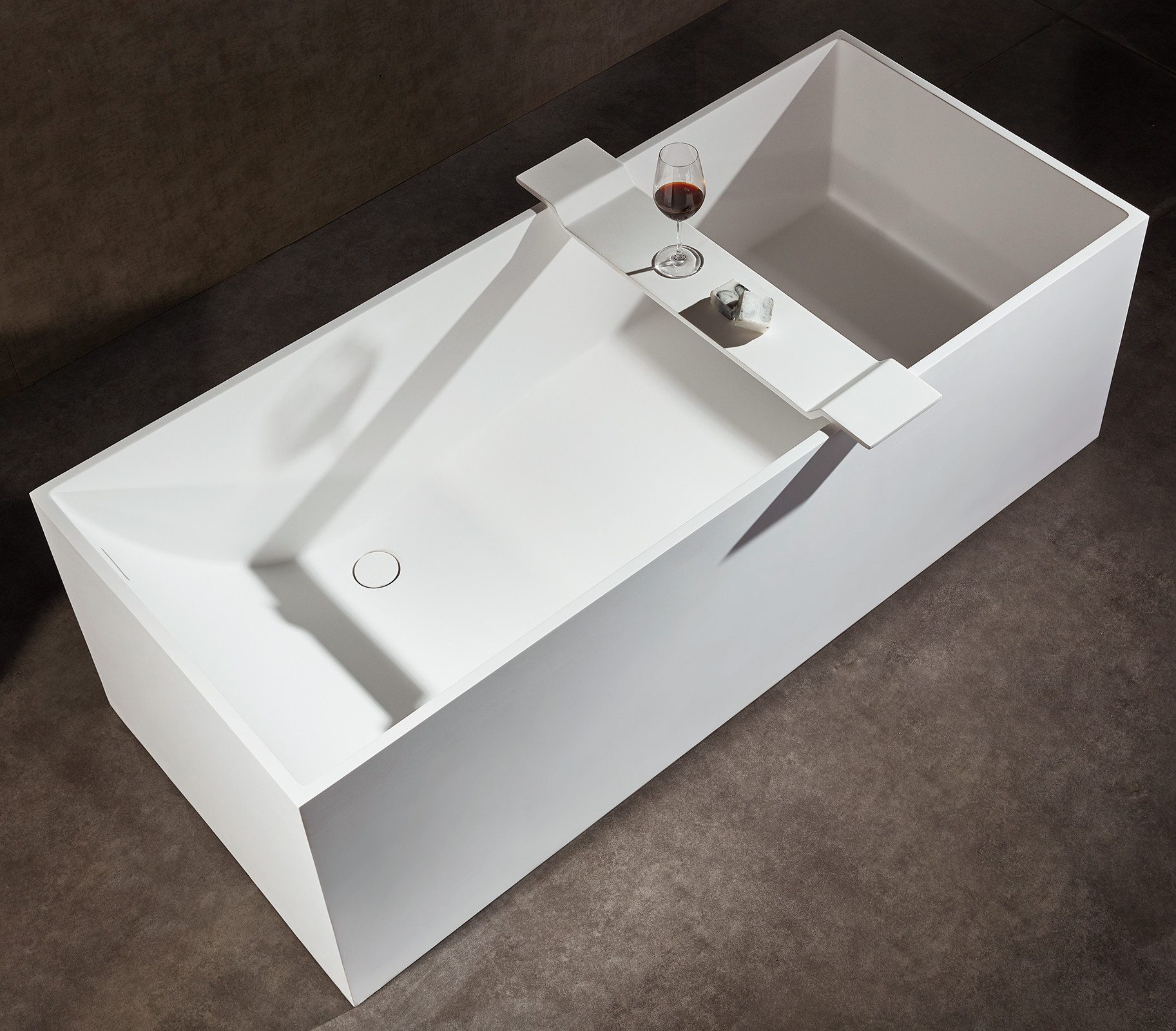 Bernstein Badewannenablage PB4208, aus Mineralguss - 85 x 16 cm - Farbe wählbar