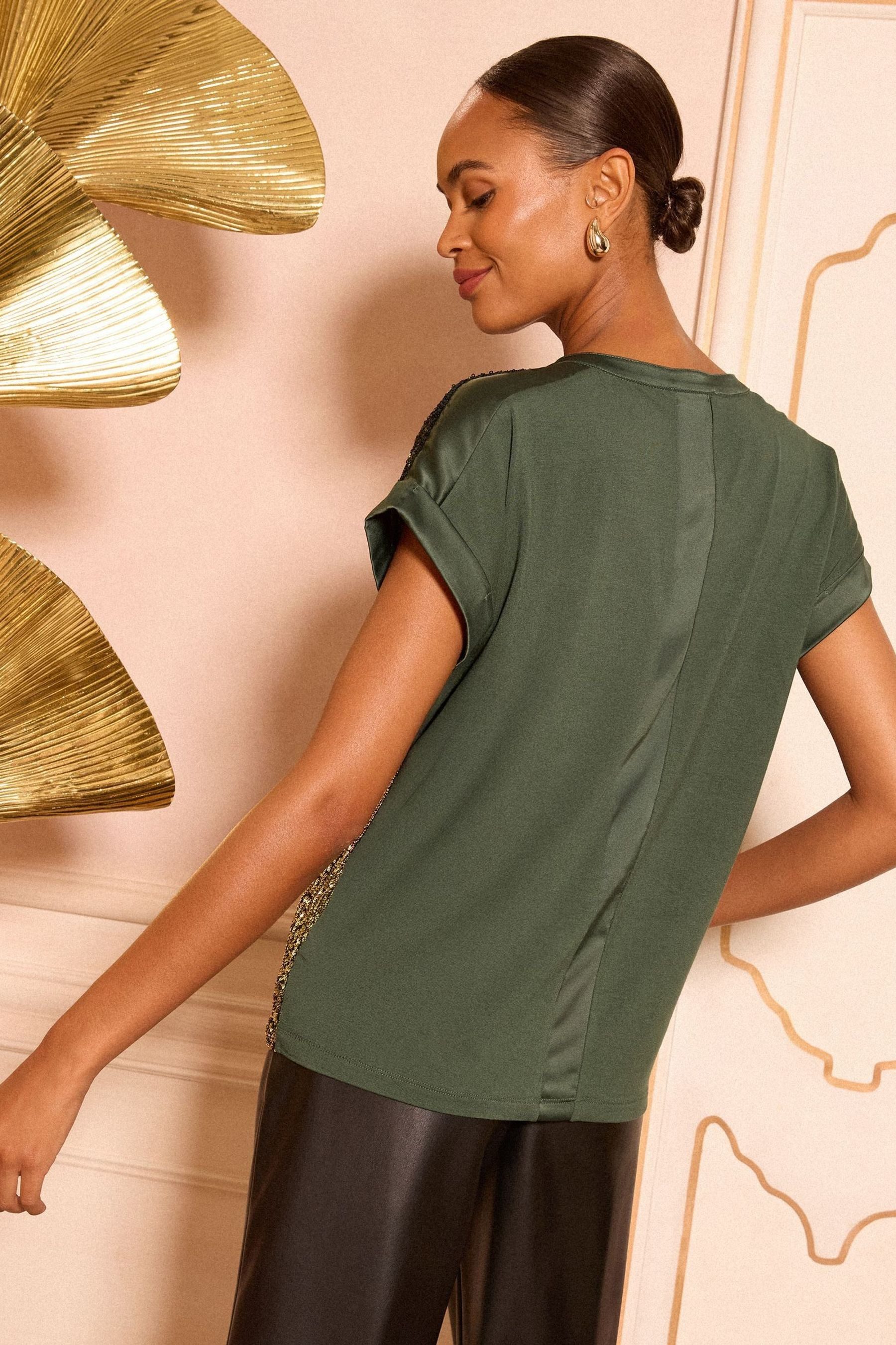 Love & Roses Paillettenshirt Love & Roses Top mit Pailletten, Regular (1-tl günstig online kaufen