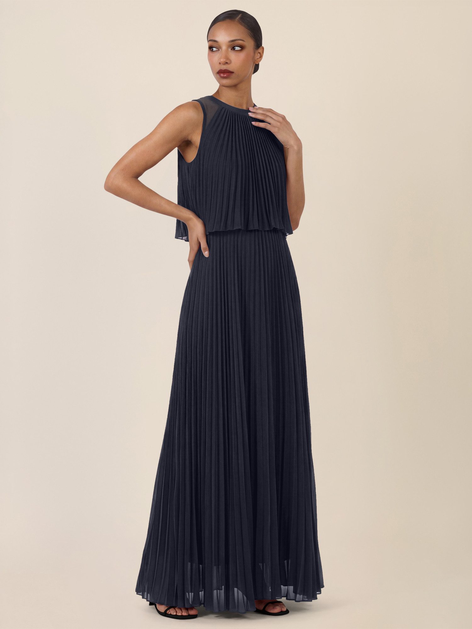 Apart Chiffonkleid mit Doppellagen-Effekt günstig online kaufen